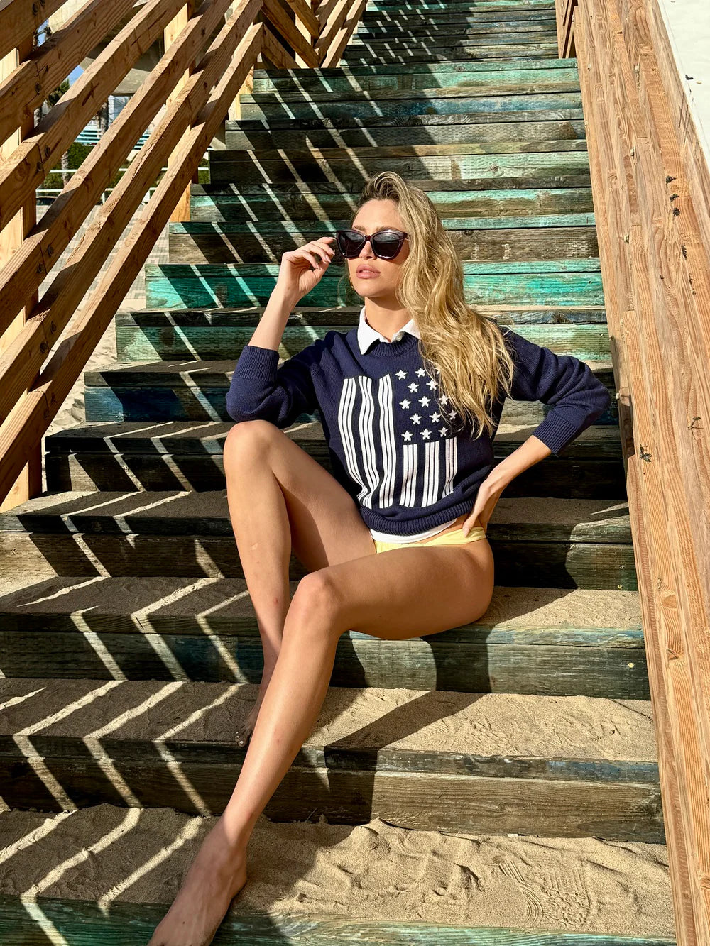 27 Miles Liberty Flag Sweater