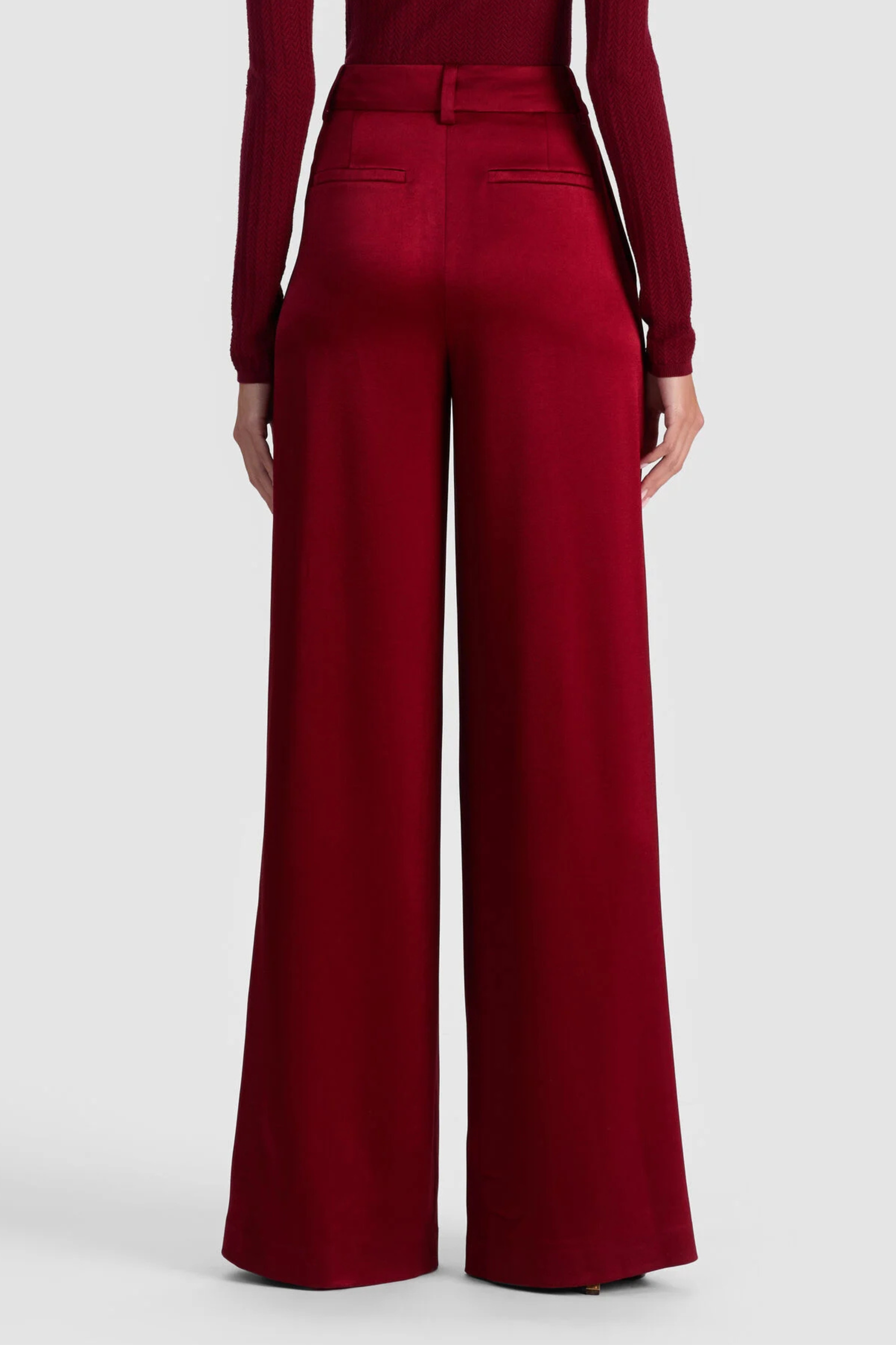 Alice + Olivia Kennedy High Rise Double Pleat Trouser