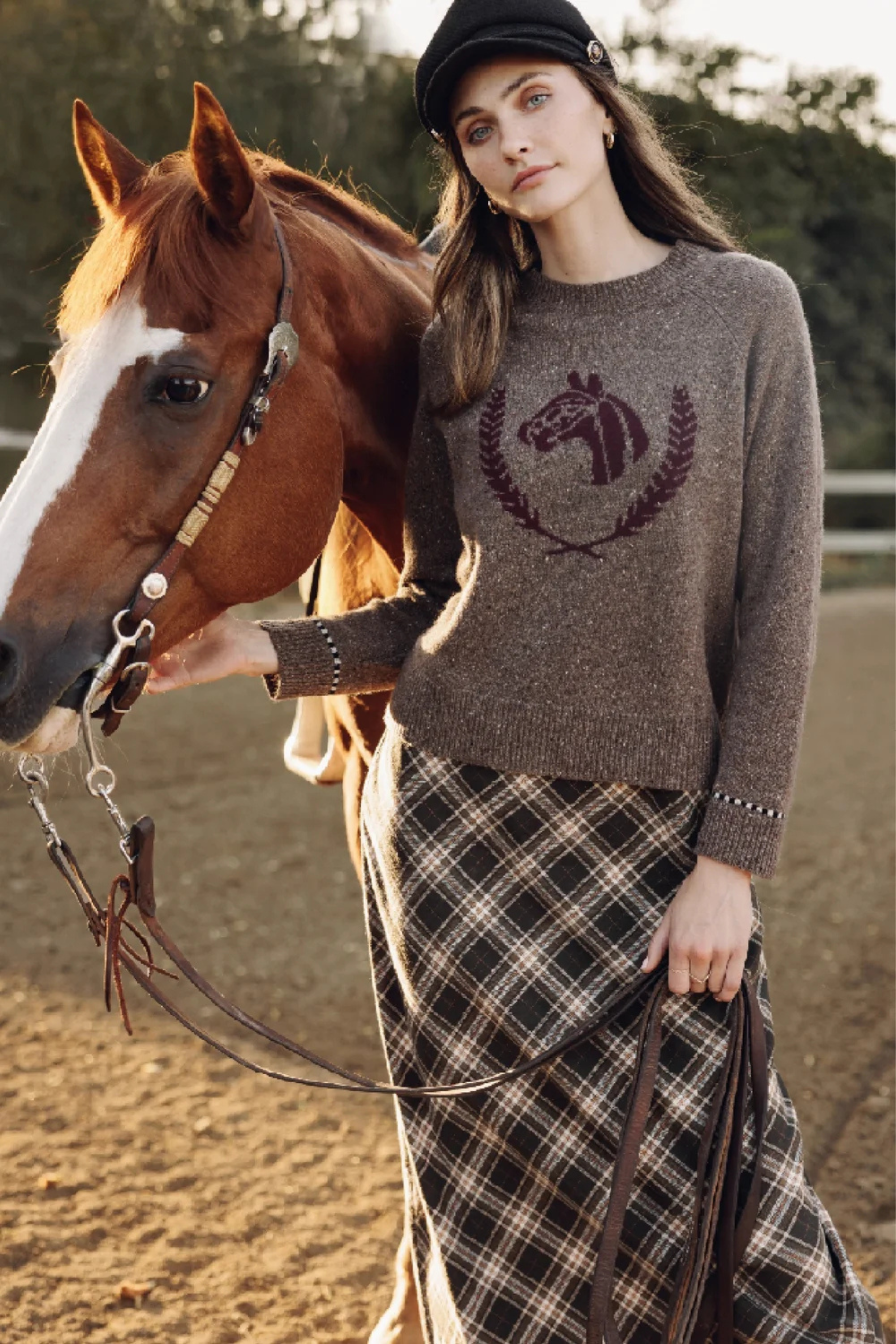 27 Miles Horse Intarsia Sweater