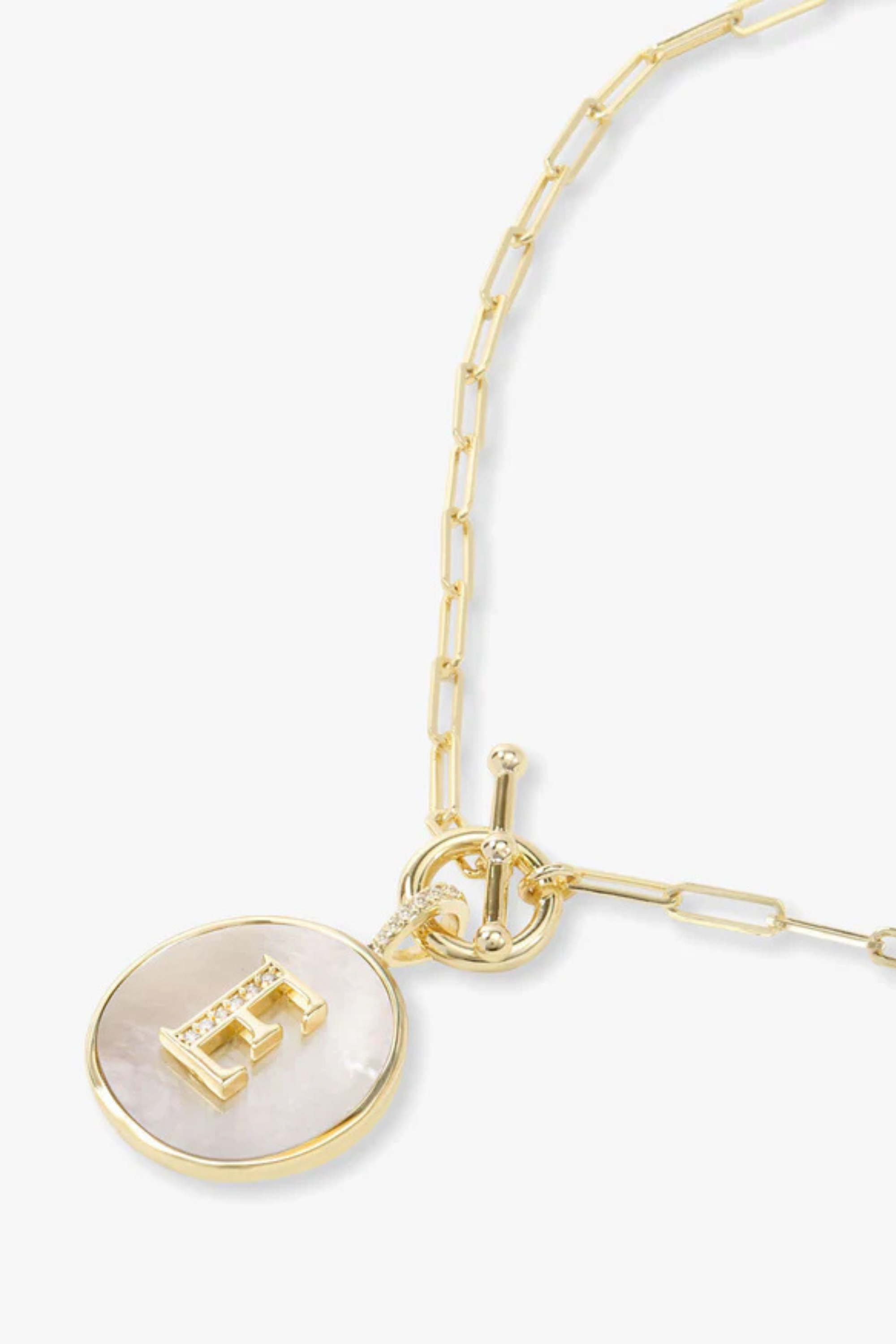 Melinda Maria Love Letters Medallion Necklace