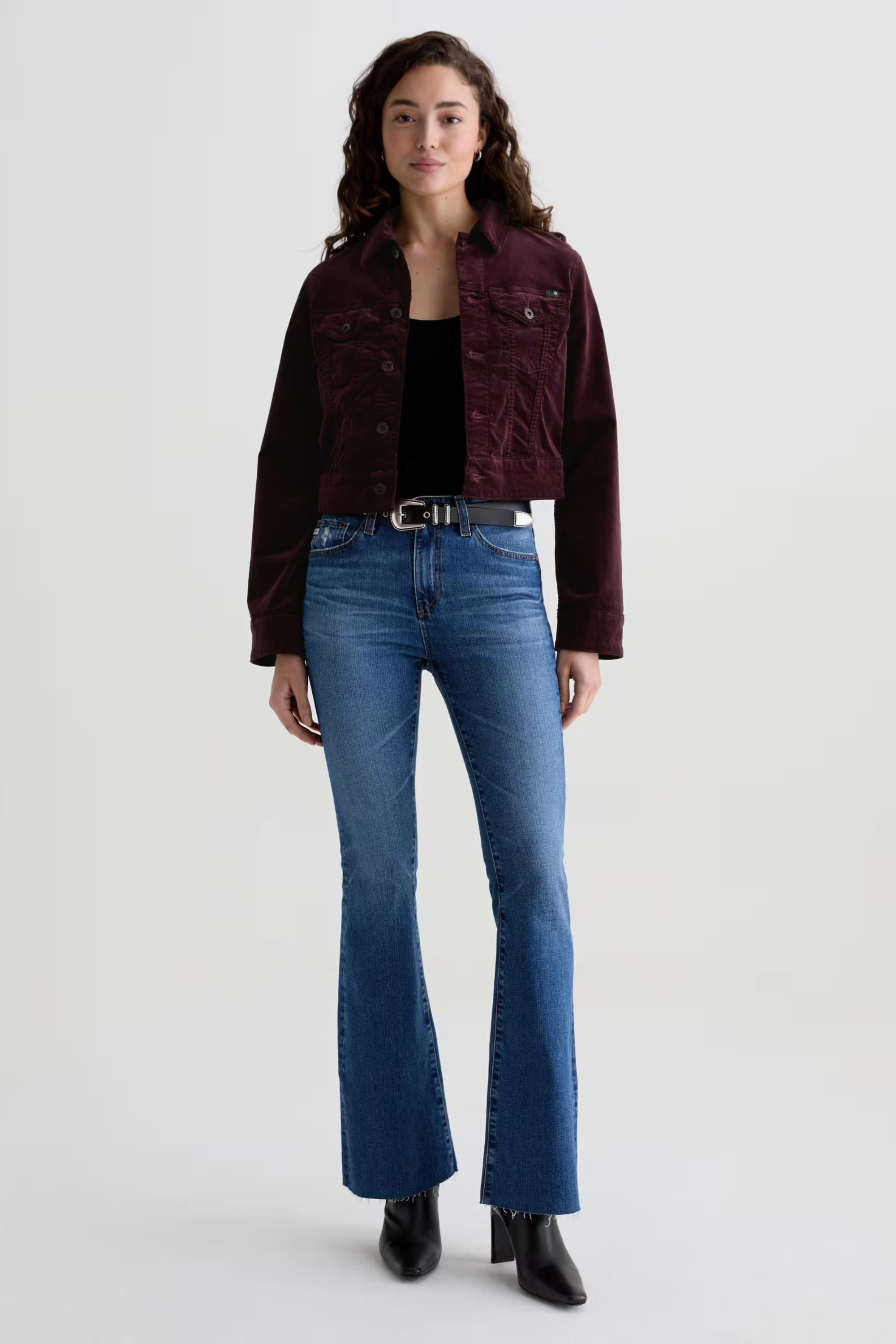 AG Isa Jacket in Winery Velvet
