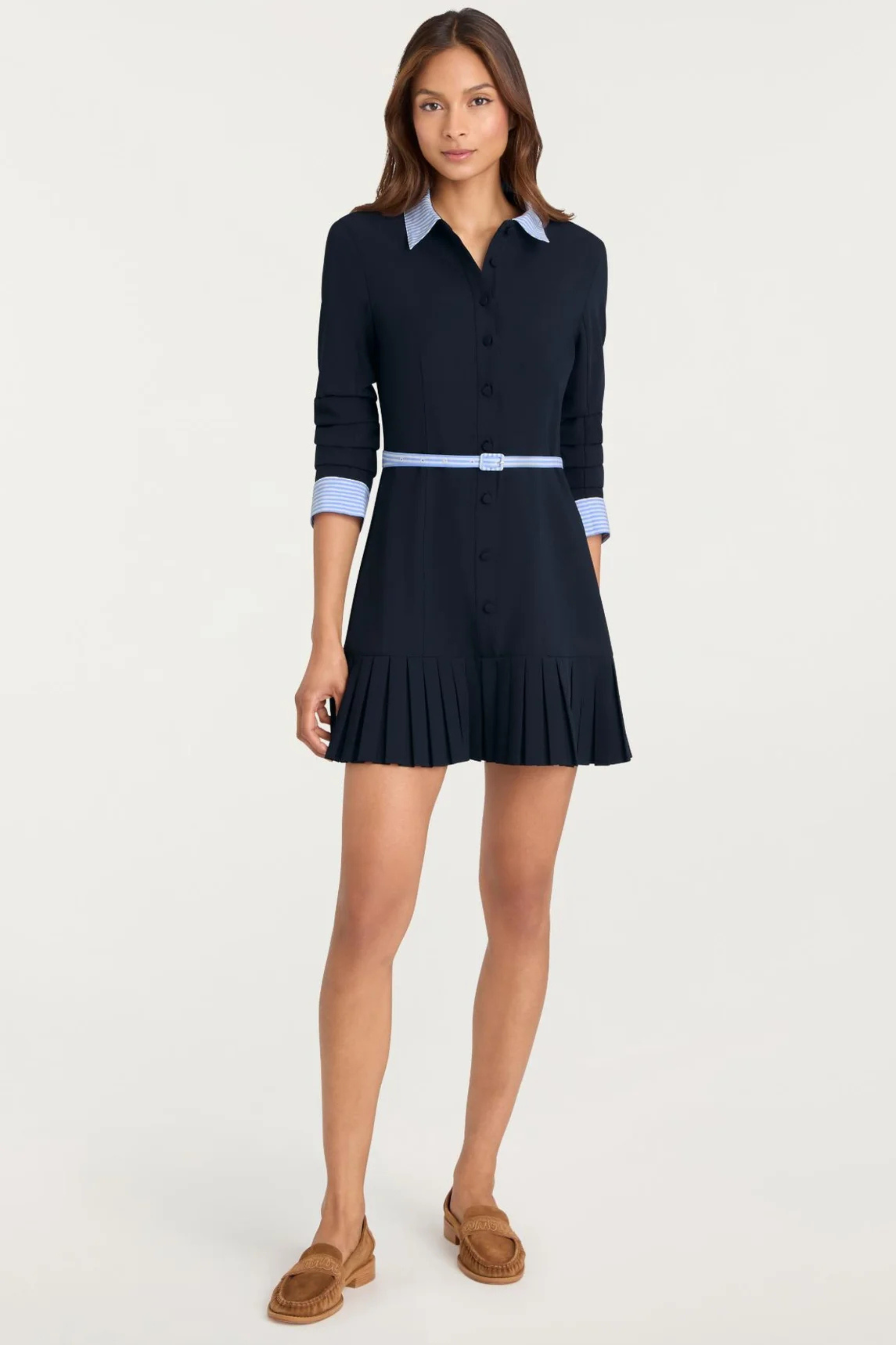 Cinq a Sept Stripe Shirtling Lucilla Dress