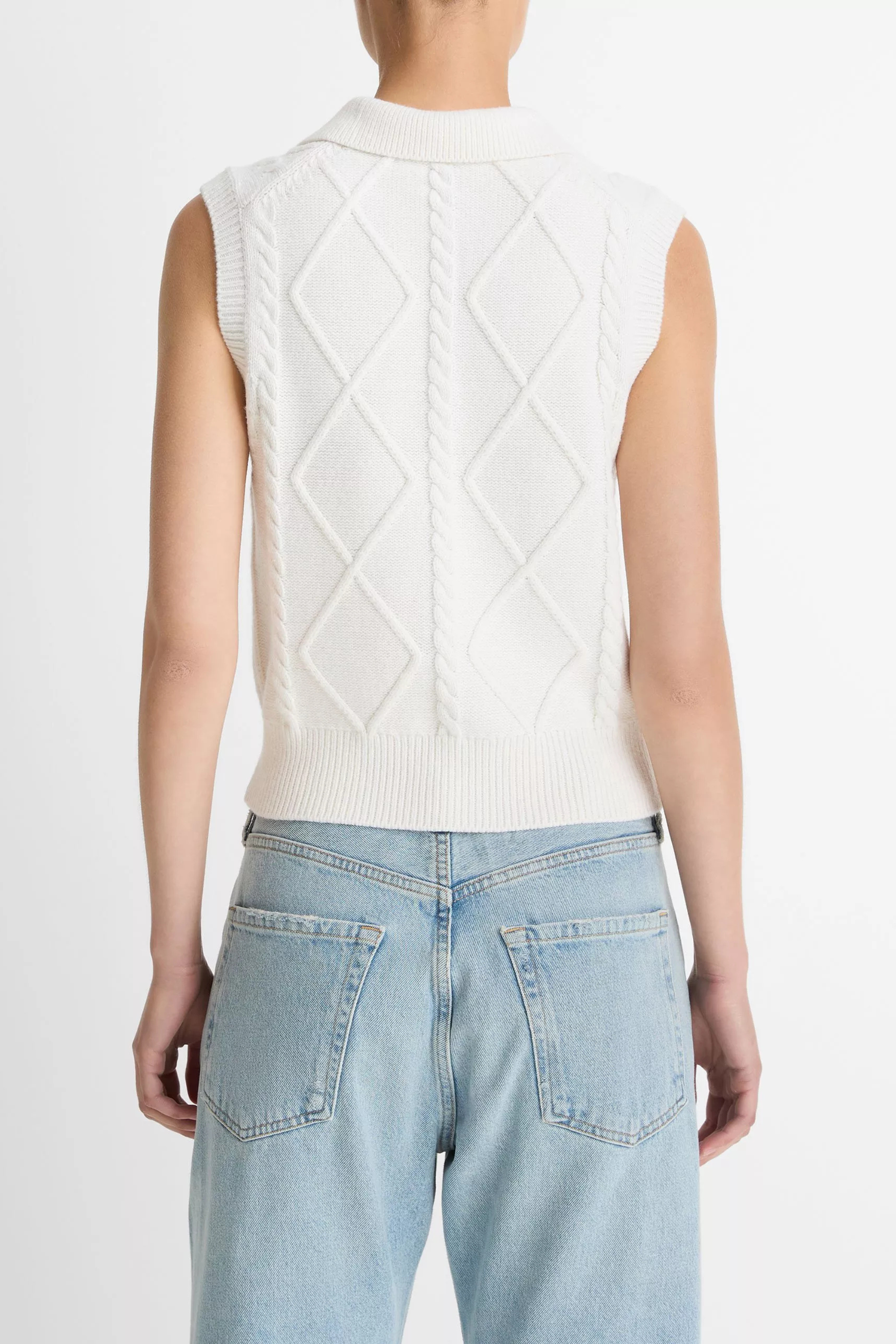Vince Polo Cable Vest
