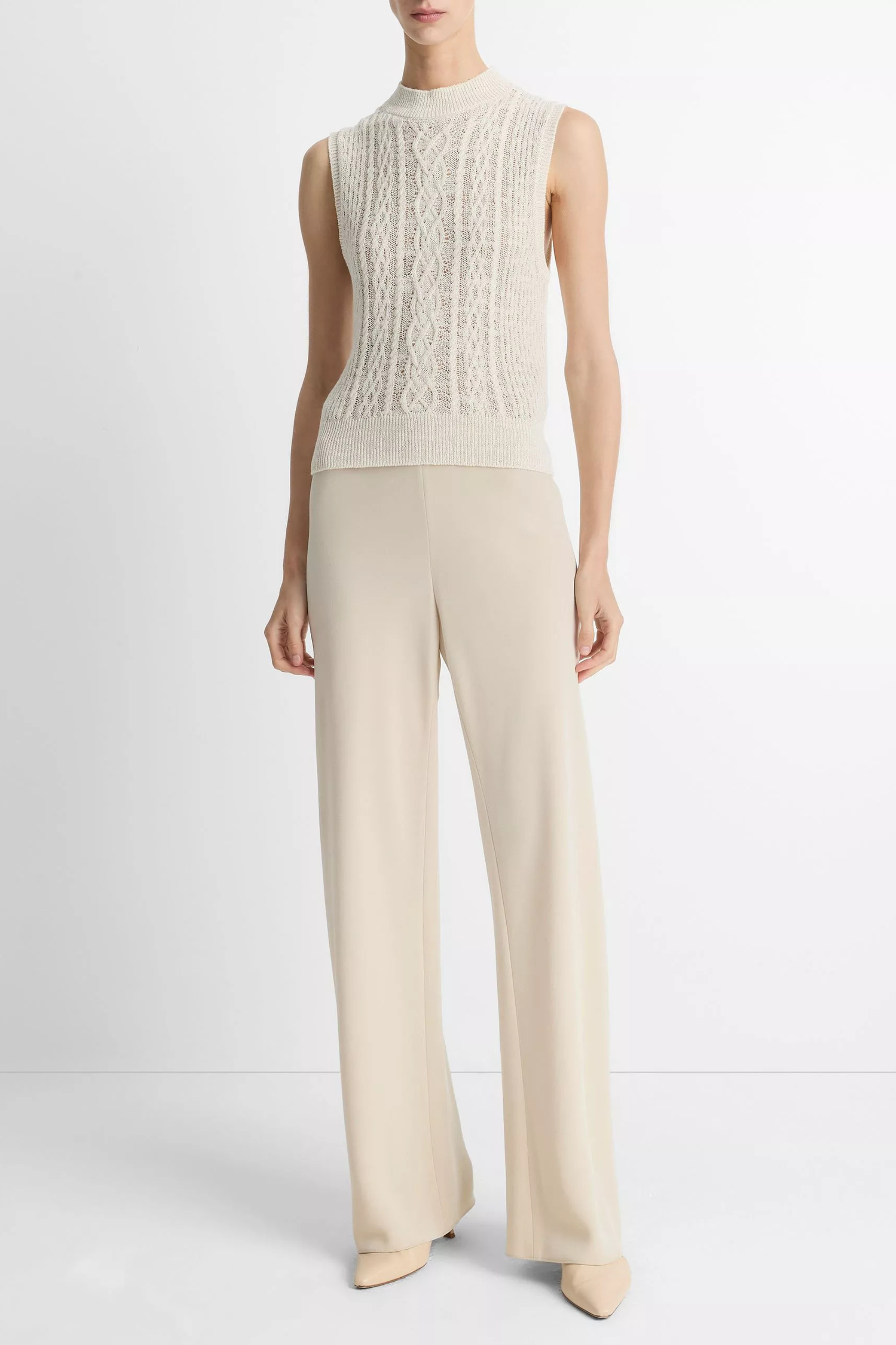 Vince Colette High Waist Crepe Bias Pant
