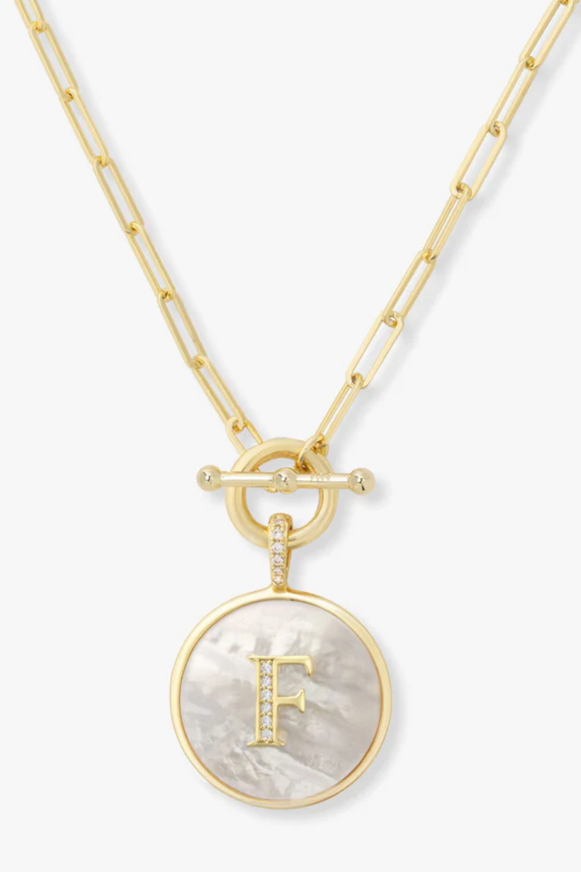 Melinda Maria Love Letters Medallion Necklace