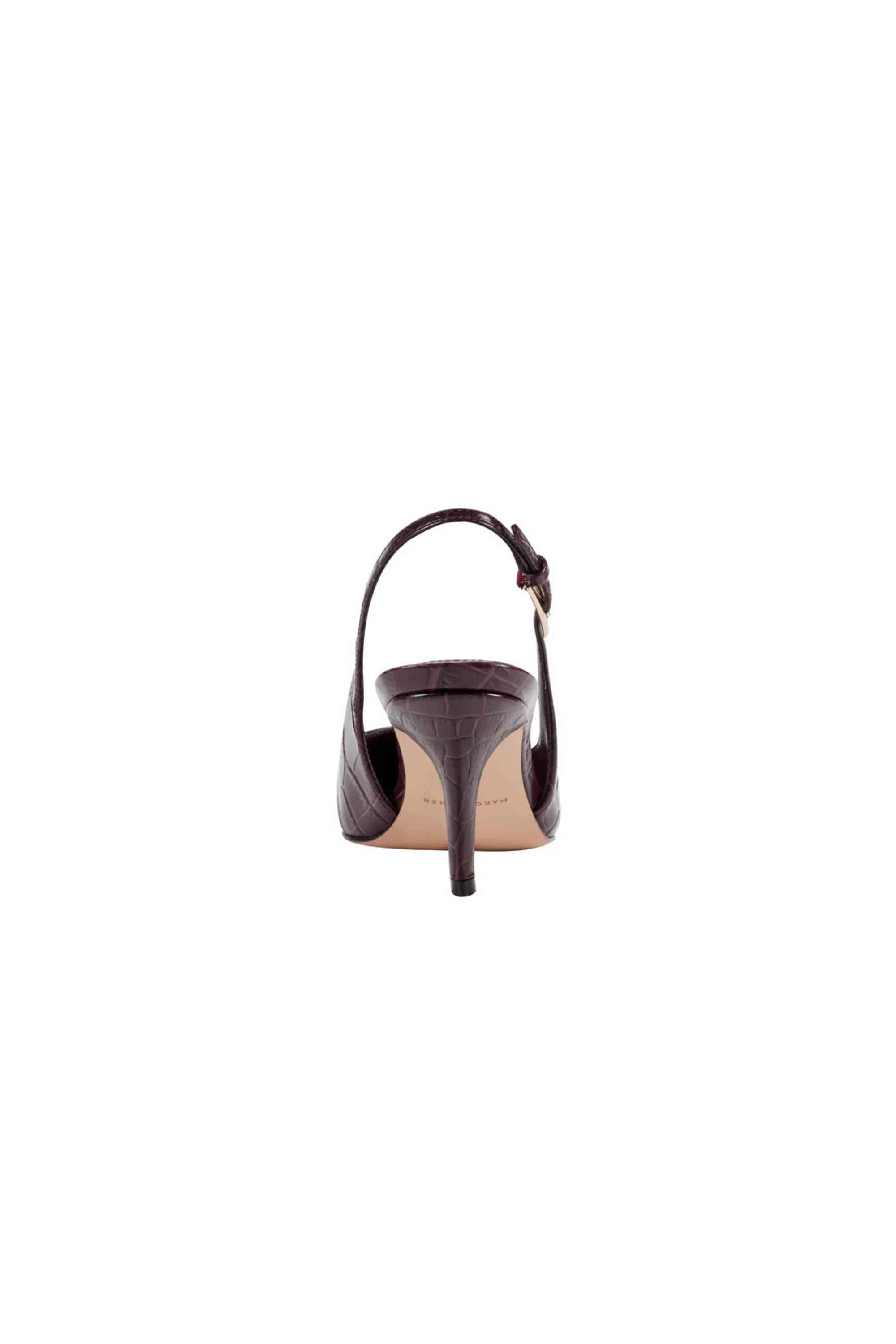 Marc Fisher Slingback Pump Brown Croc