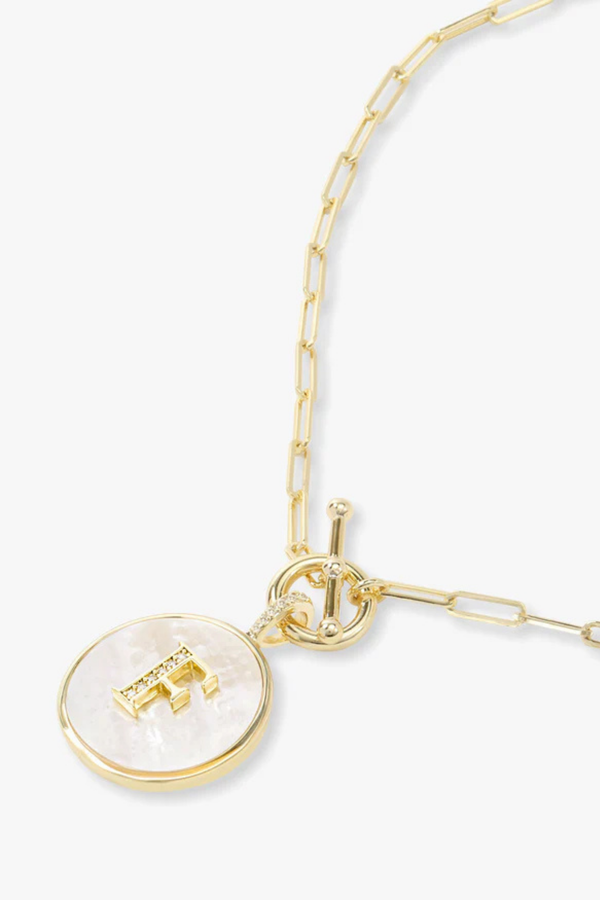 Melinda Maria Love Letters Medallion Necklace