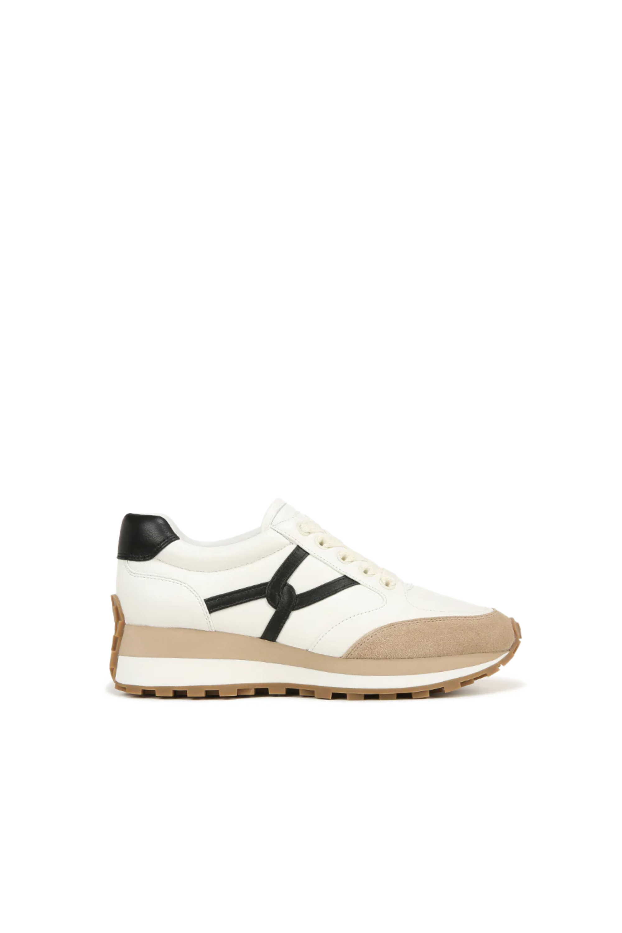 Veronica Beard Valentina Sneaker in Coconut/Black