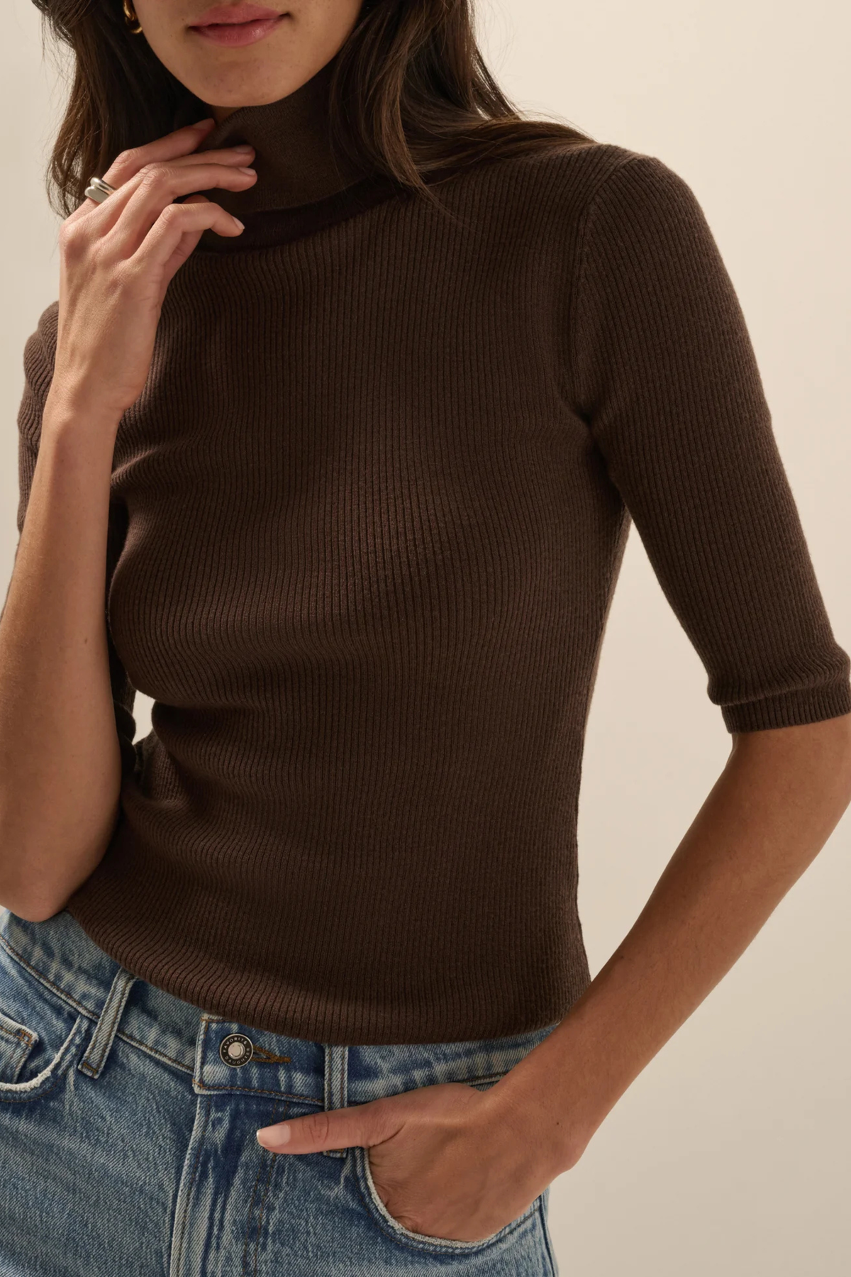 Favorite Daughter The Amelia Top in Coffee