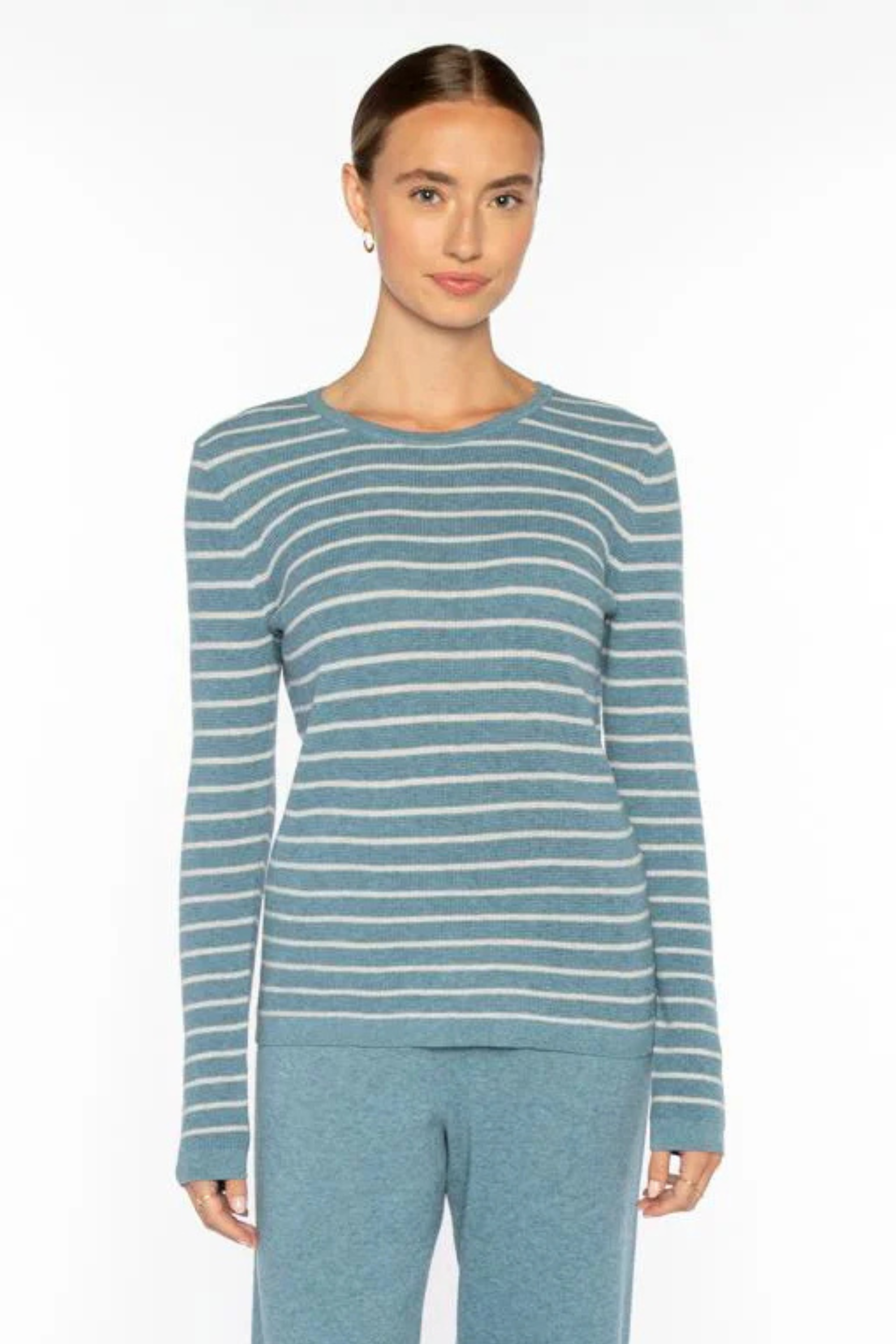 Kinross Textured Stripe Crew