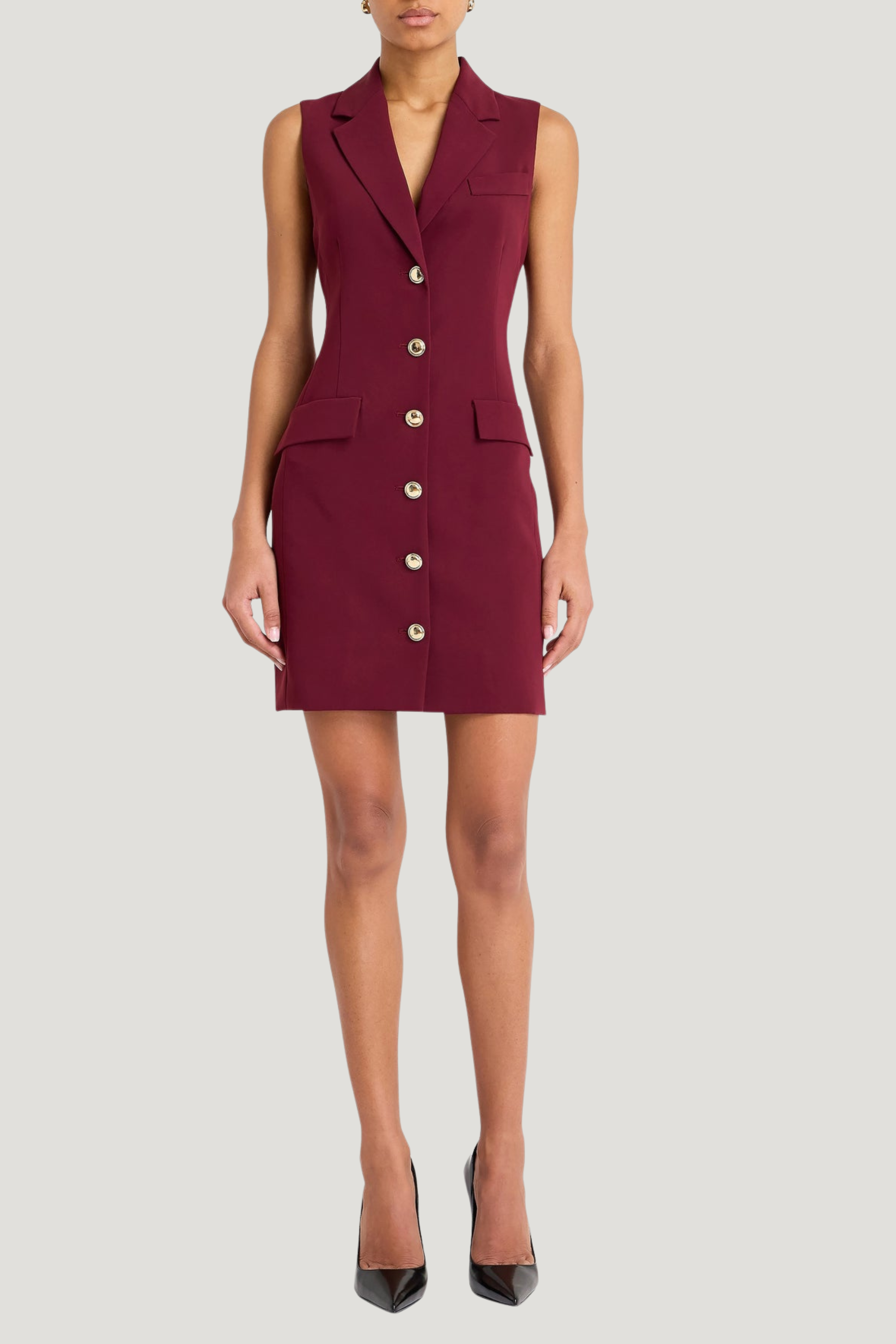 knee length dresses for ladies AMANDA UPRICHARD Strapless Puzzle Mini Dress (XL) – elleandava main image 0