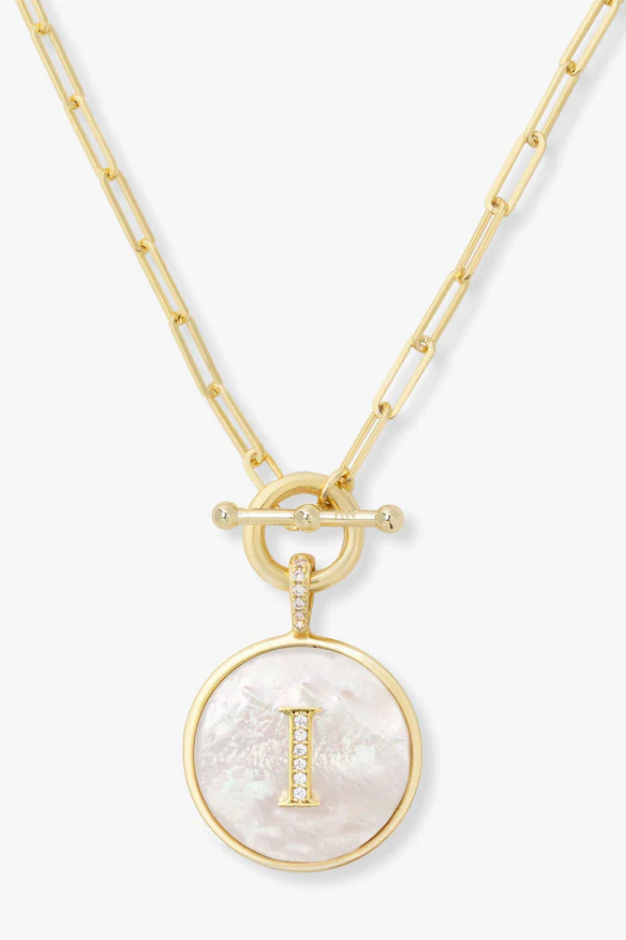 Melinda Maria Love Letters Medallion Necklace
