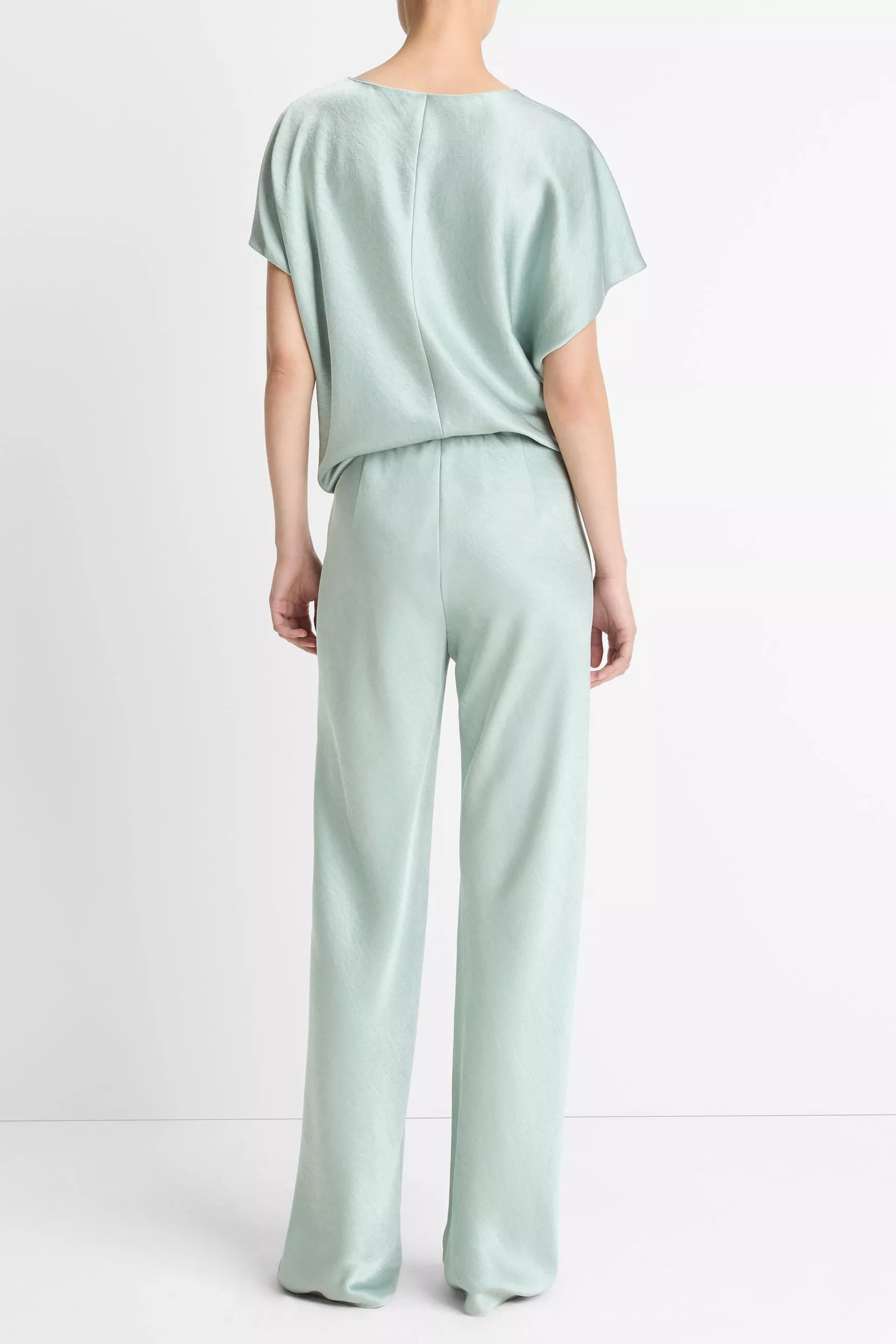Vince High Waist Satin Bias Pant