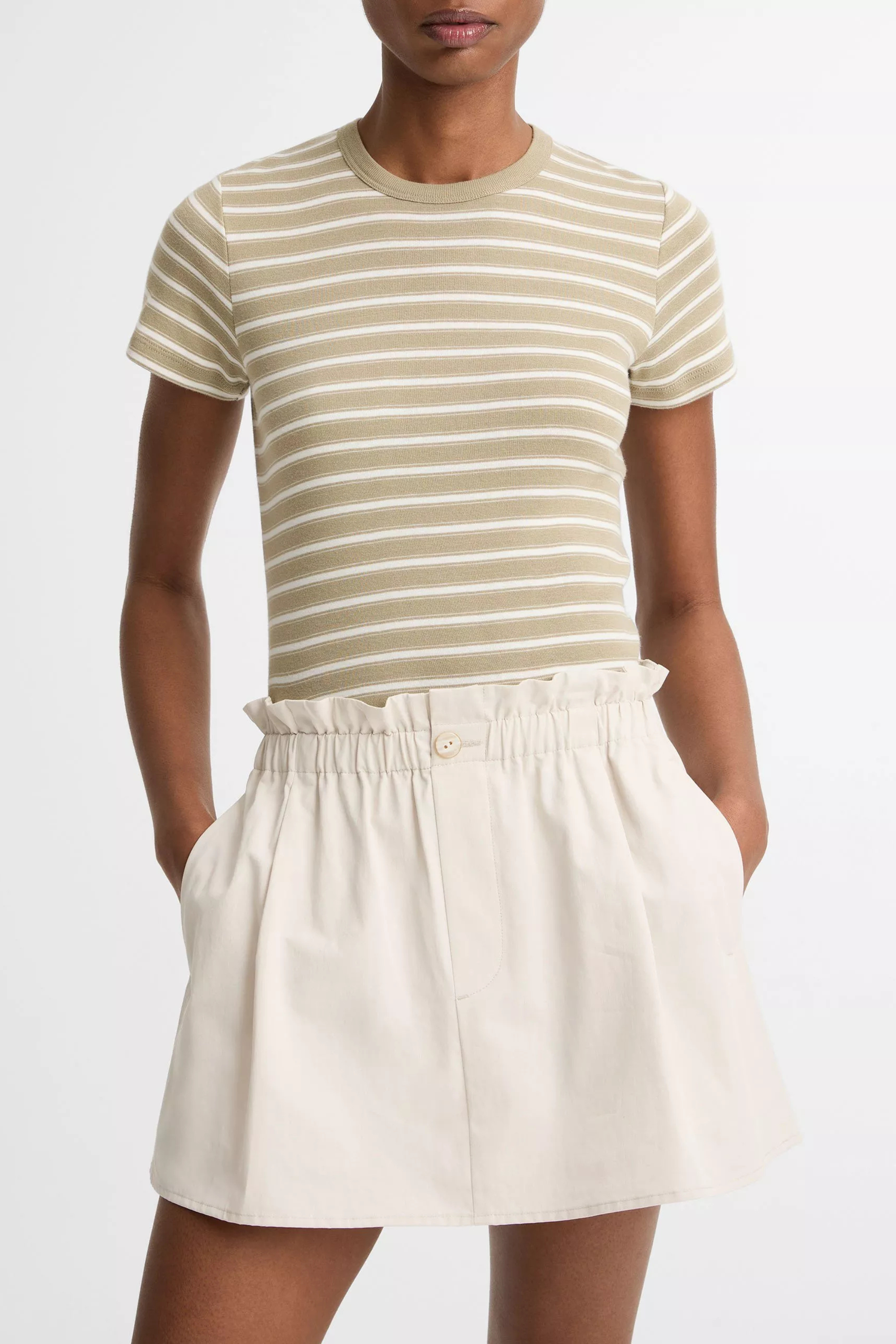 Vince Stripe Shrunken 90s Tee