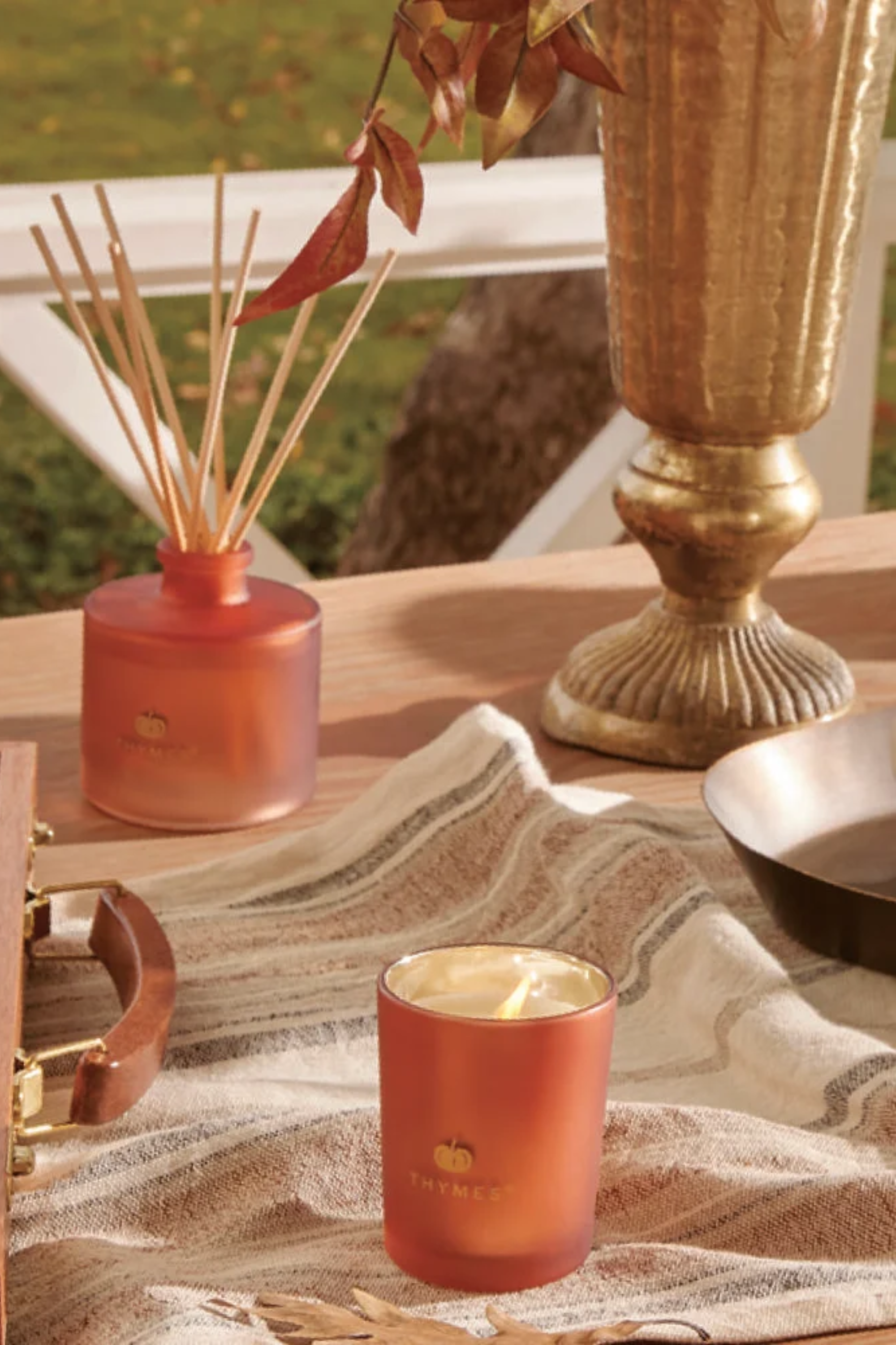 Thymes Pumpkin Laurel 4oz Petite Diffuser