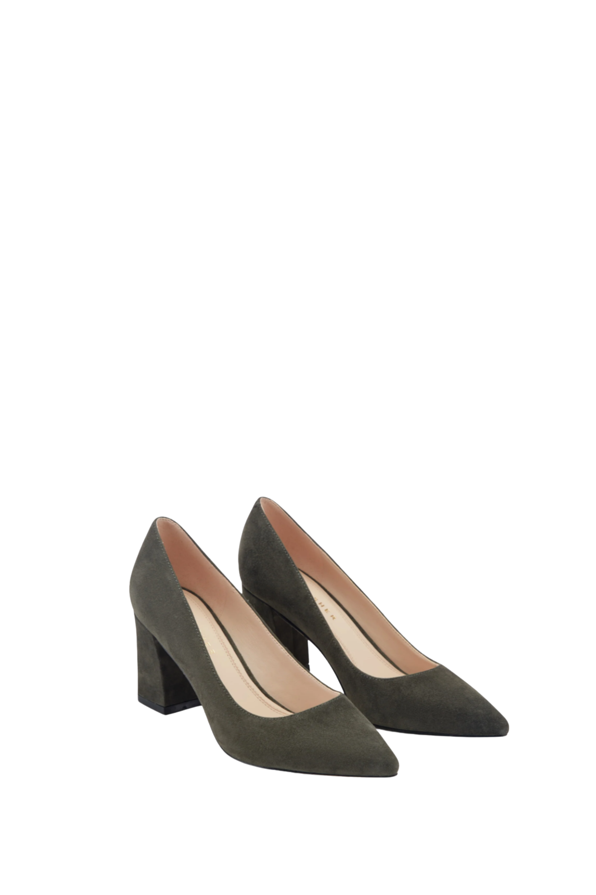 Marc Fisher Zala Pump in Dark Green Suede