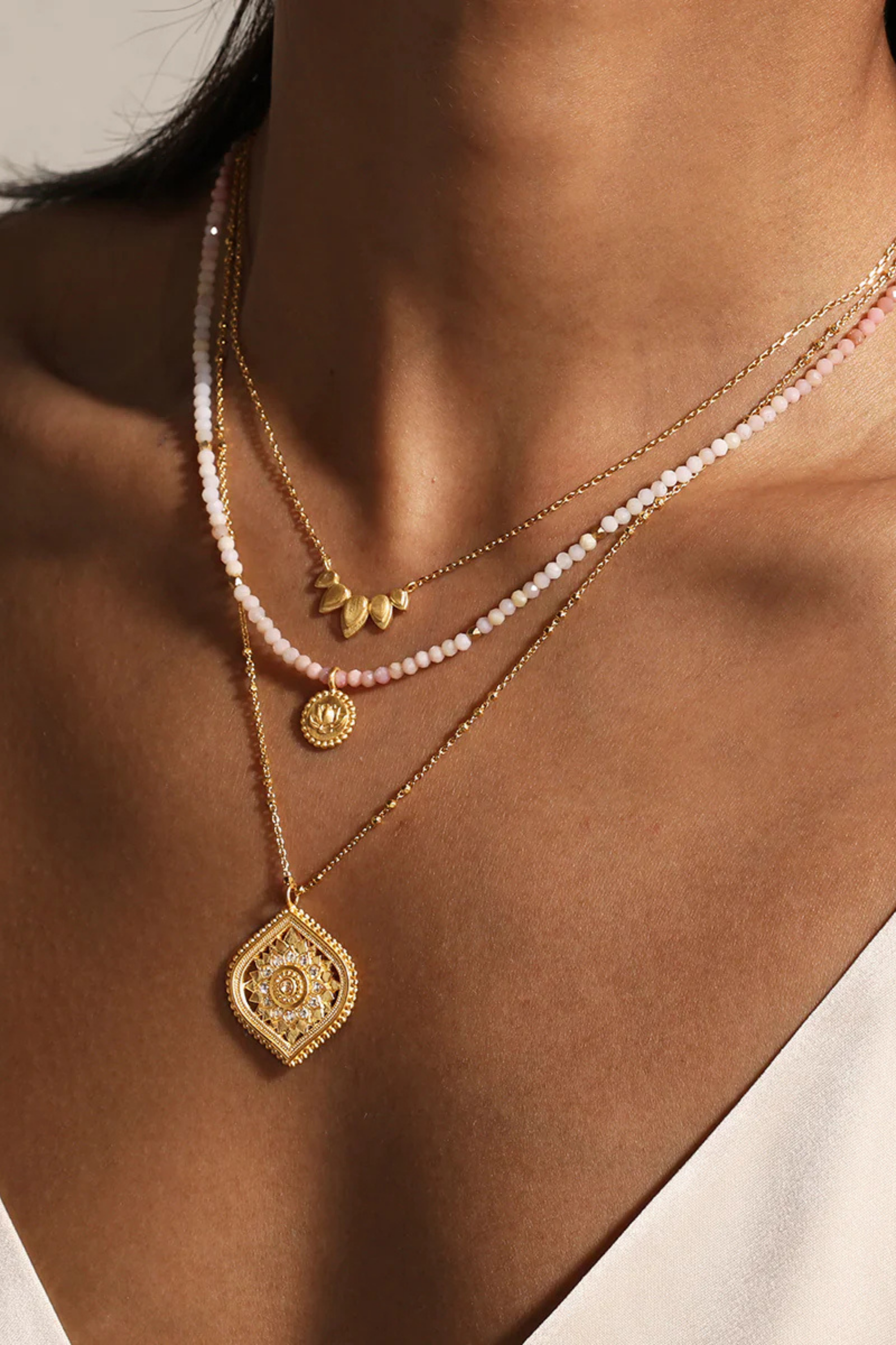 Satya 16" Lotus Petal Necklace