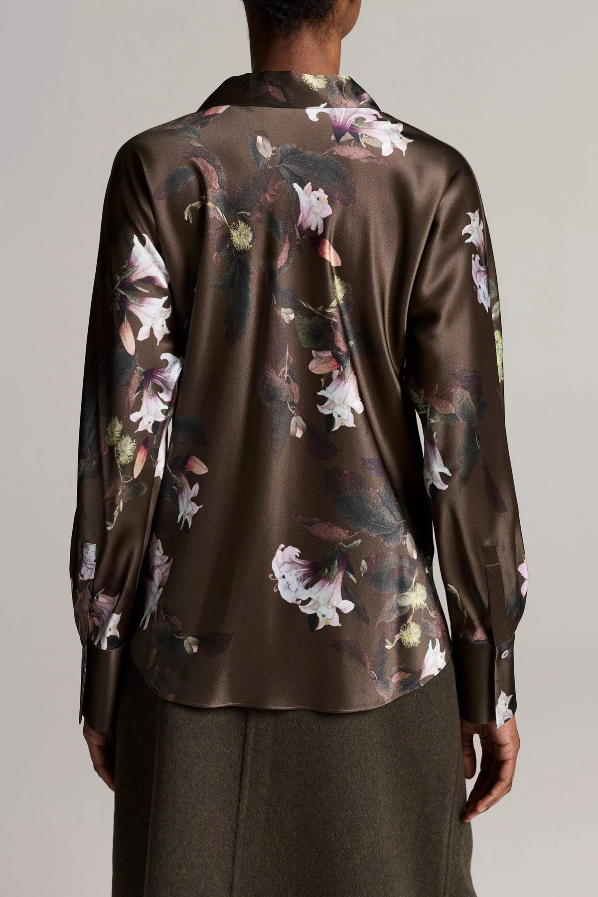 Vince Lily Vine Bias L/S Blouse