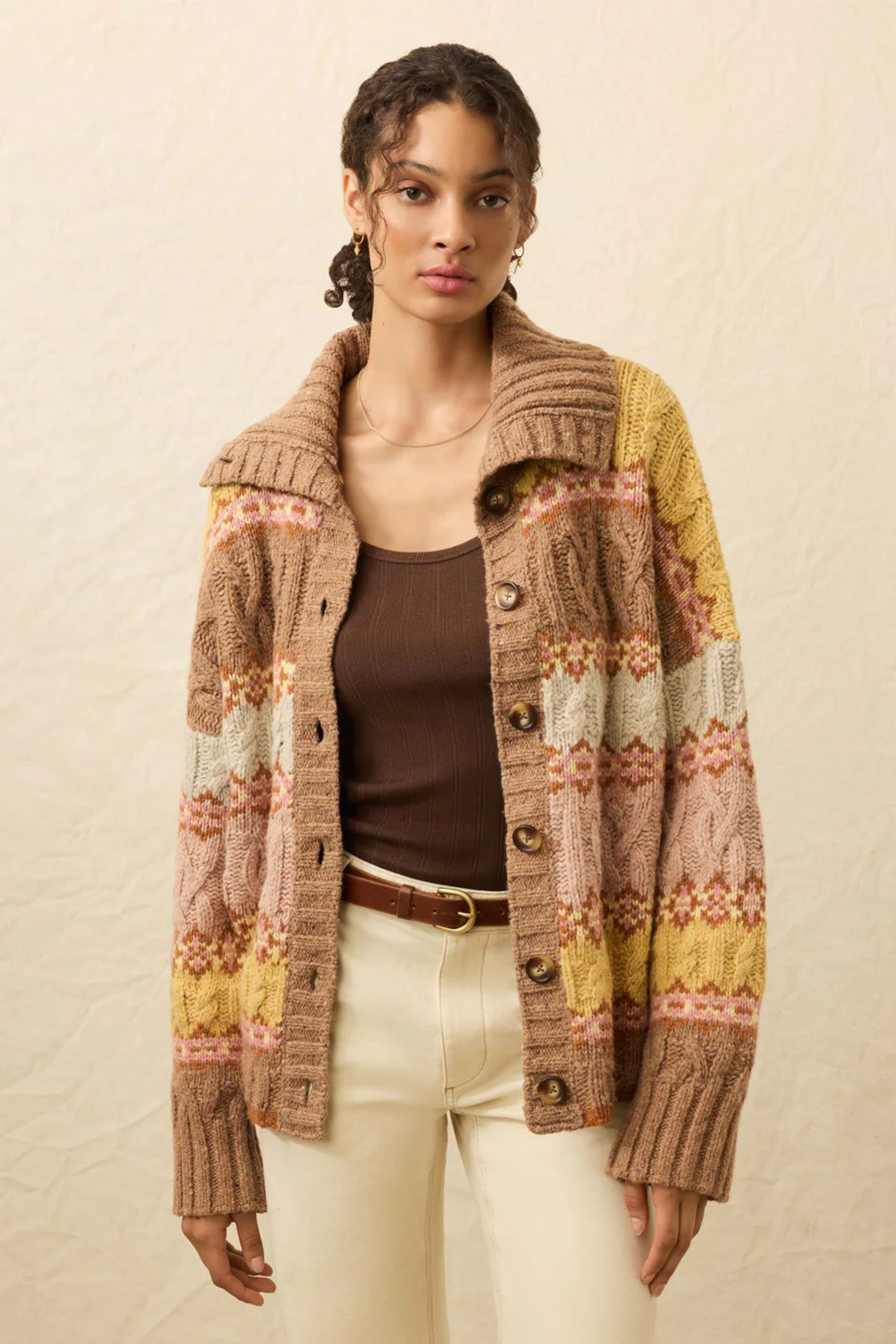 Faherty Highland Fairisle Cardigan