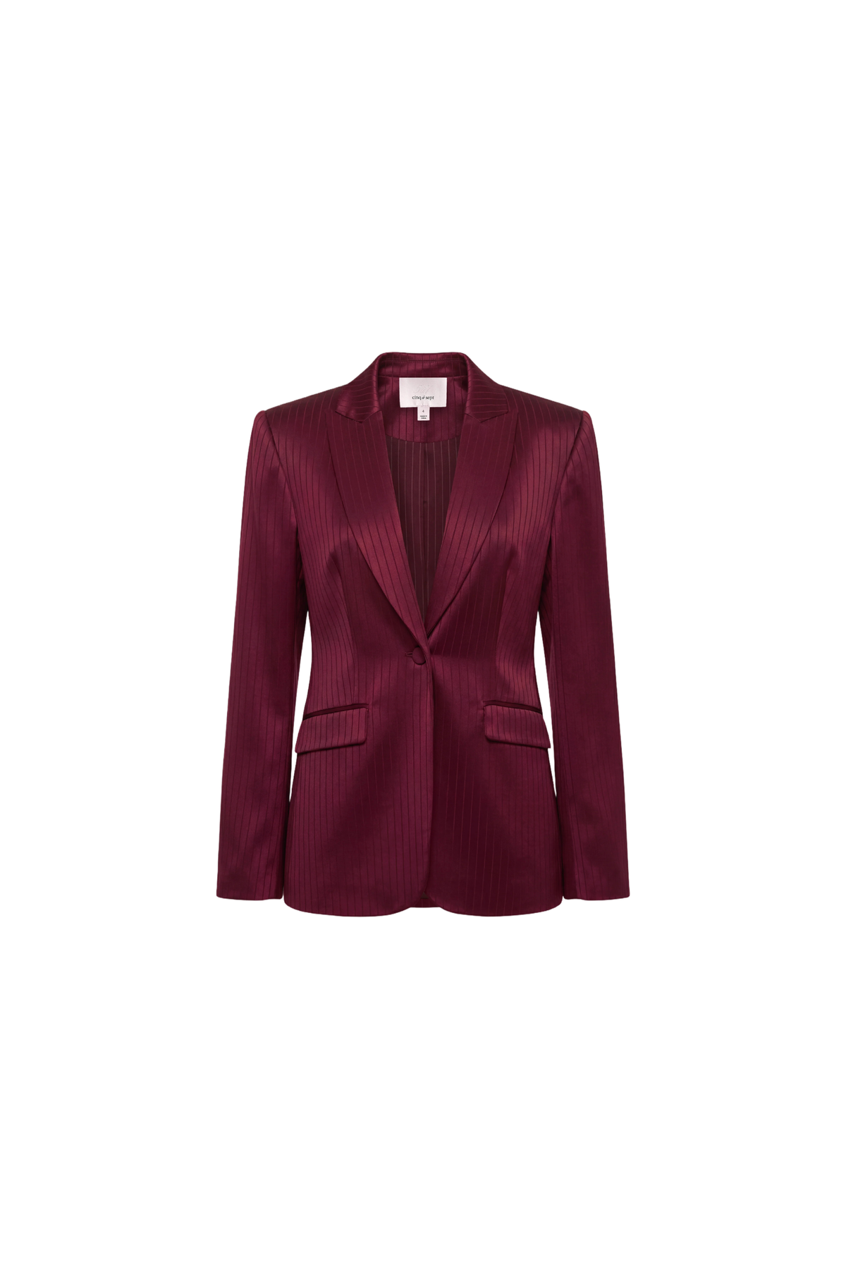 Cinq a Sept Georgia Satin Stripe Cheyenne Blazer