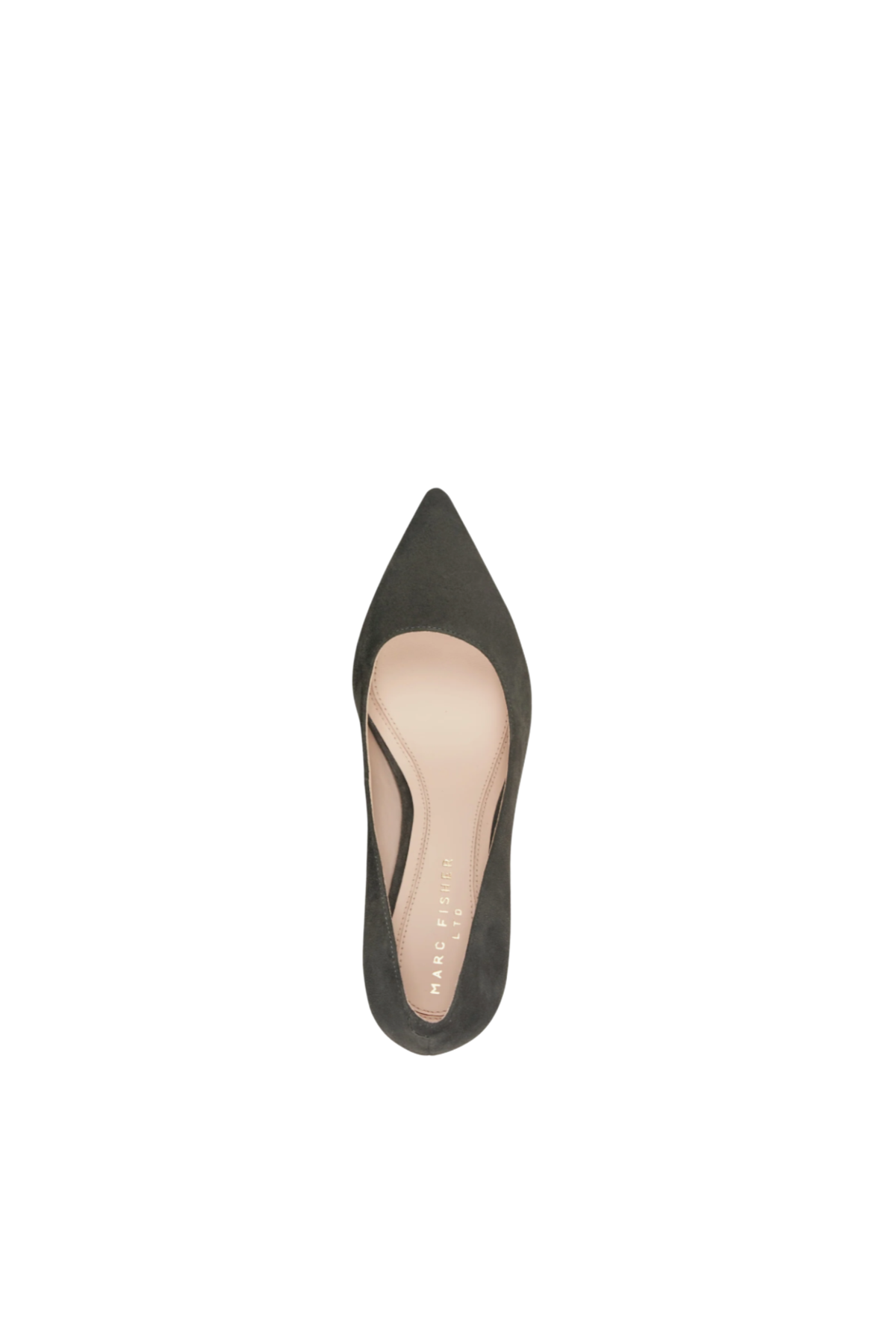 Marc Fisher Zala Pump in Dark Green Suede