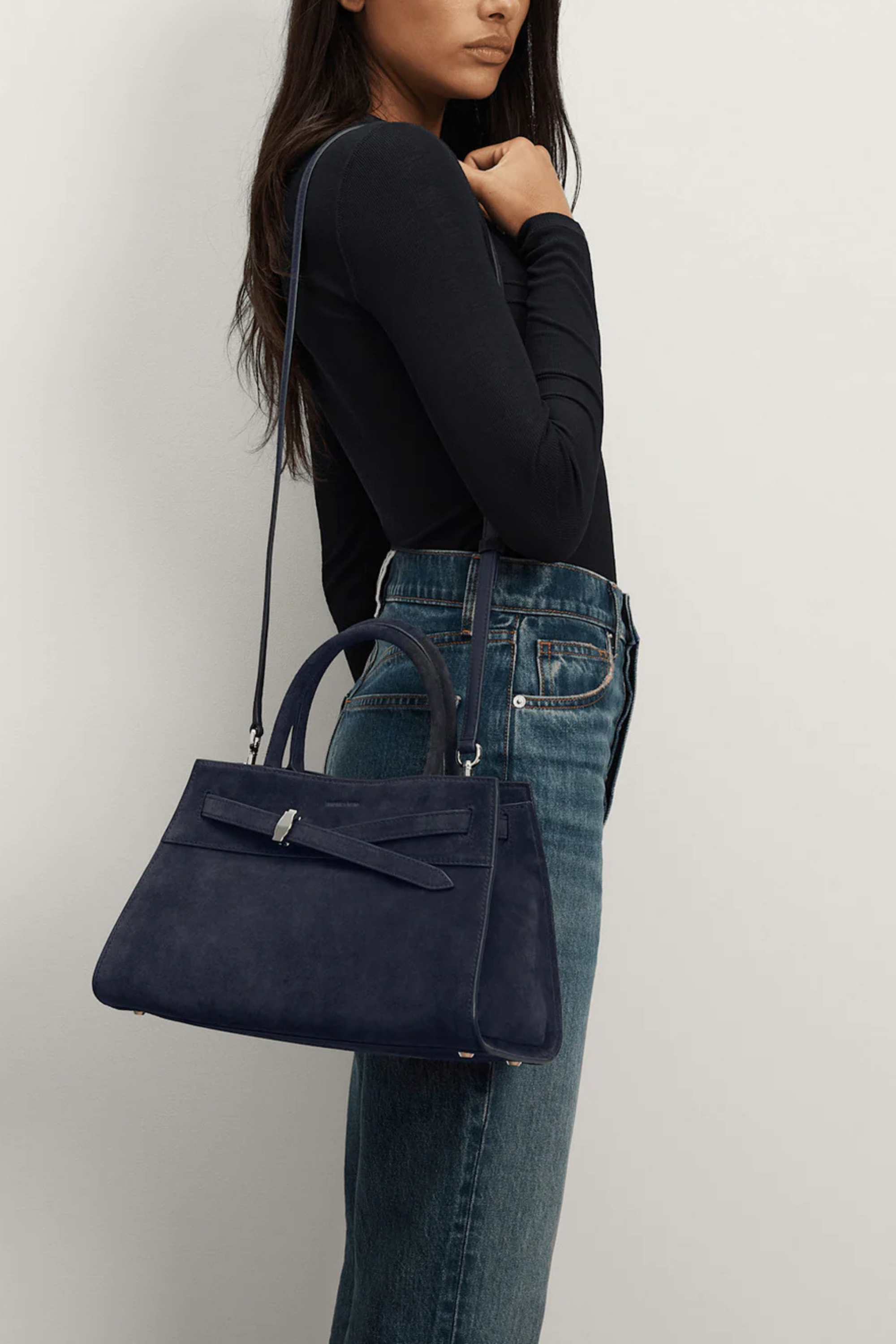 Veronica Beard Suede Dash Bag