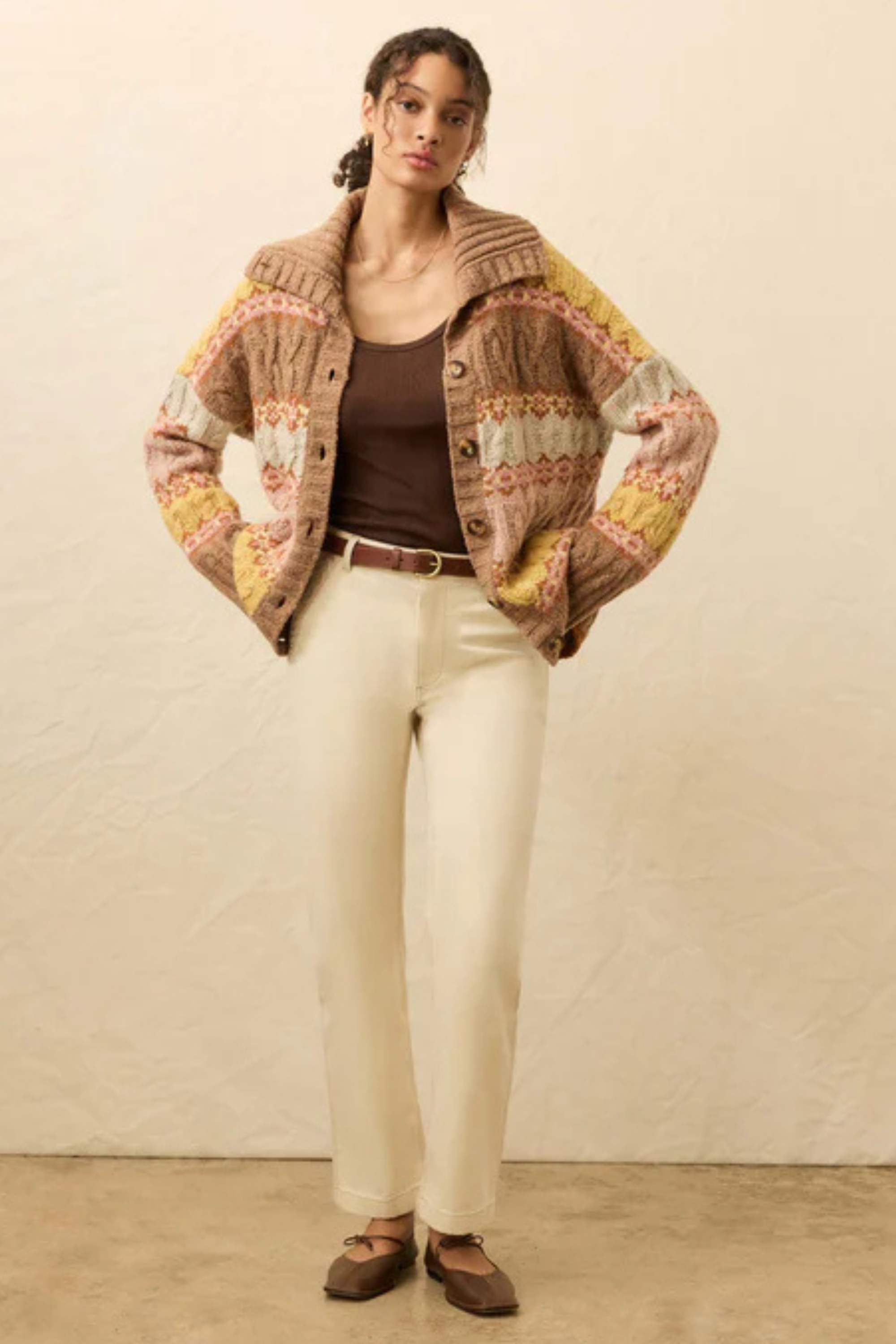 Faherty Highland Fairisle Cardigan