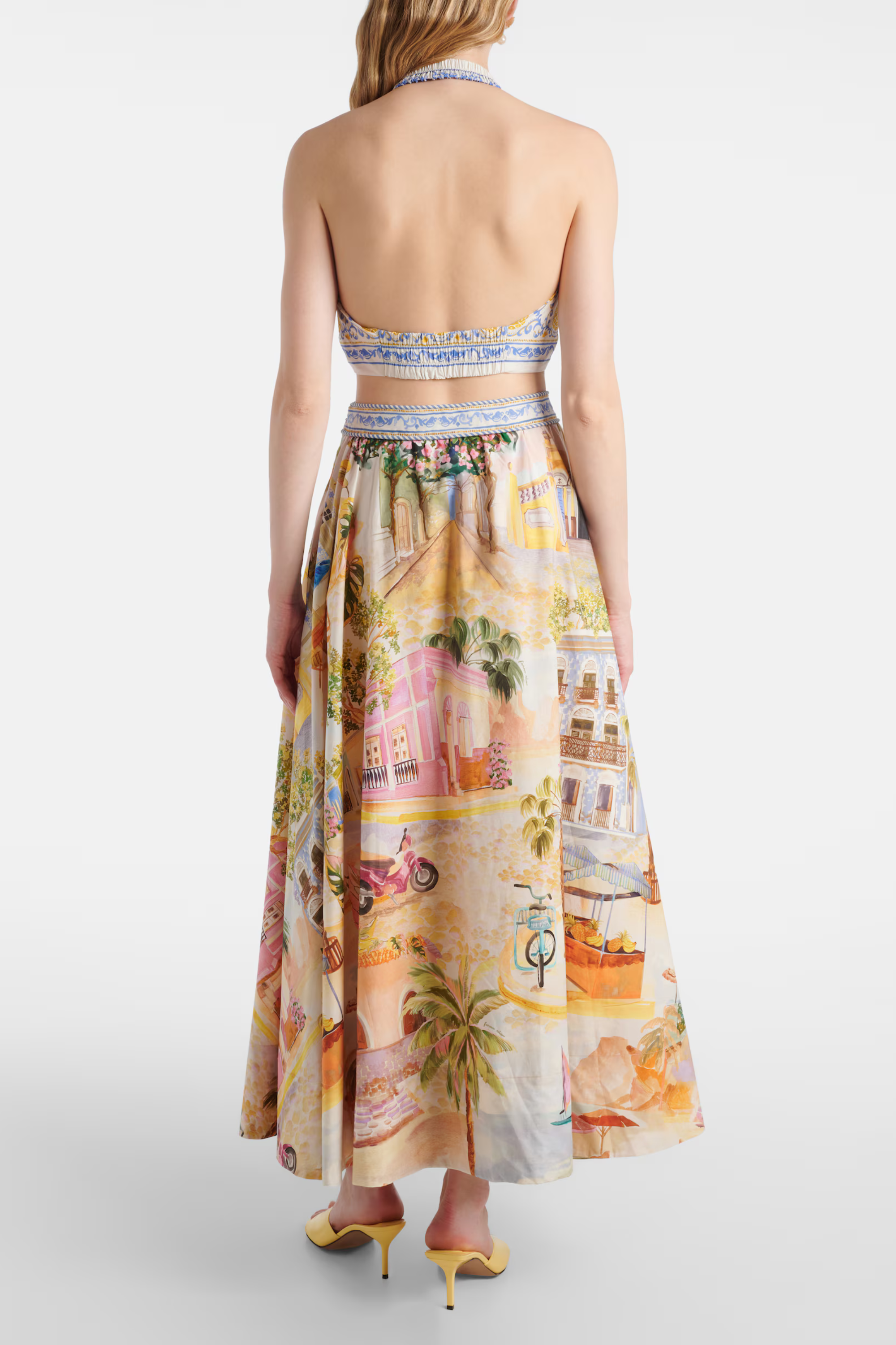 Farm Rio Aracti Multicolor Midi Skirt