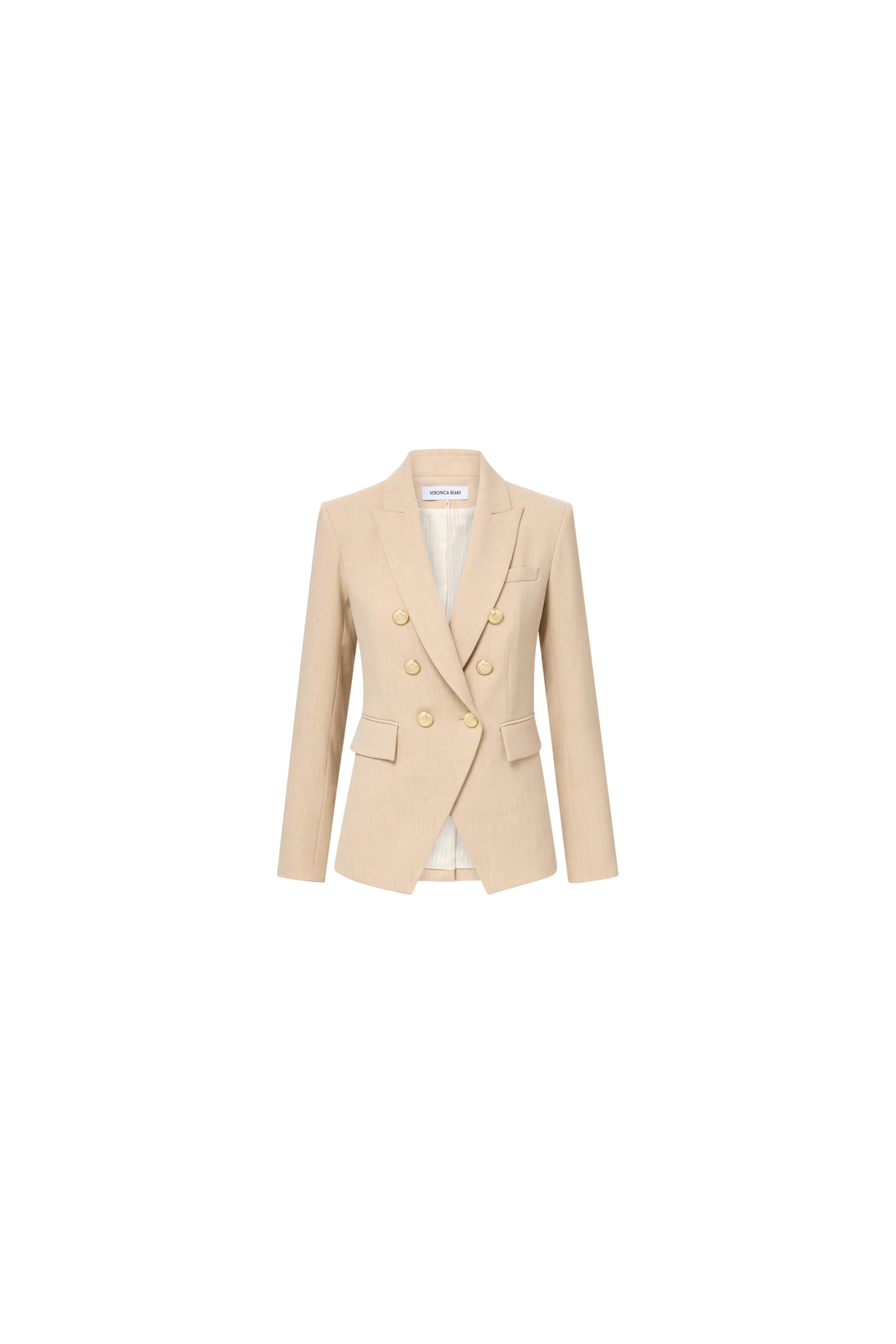 Veronica Beard Miller Dickey Jacket Heathered Sand