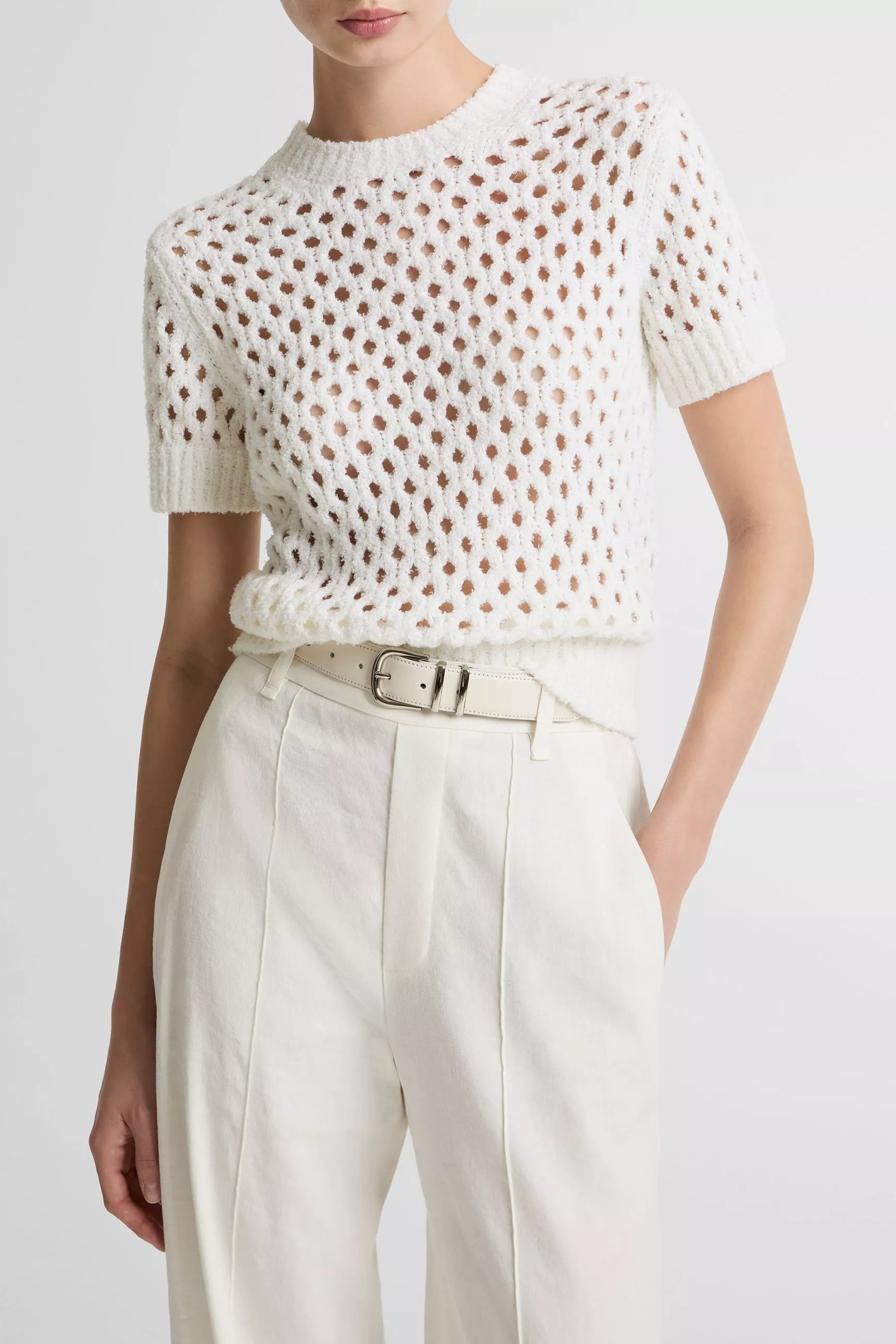 Vince Honeycomb Boxy Tee