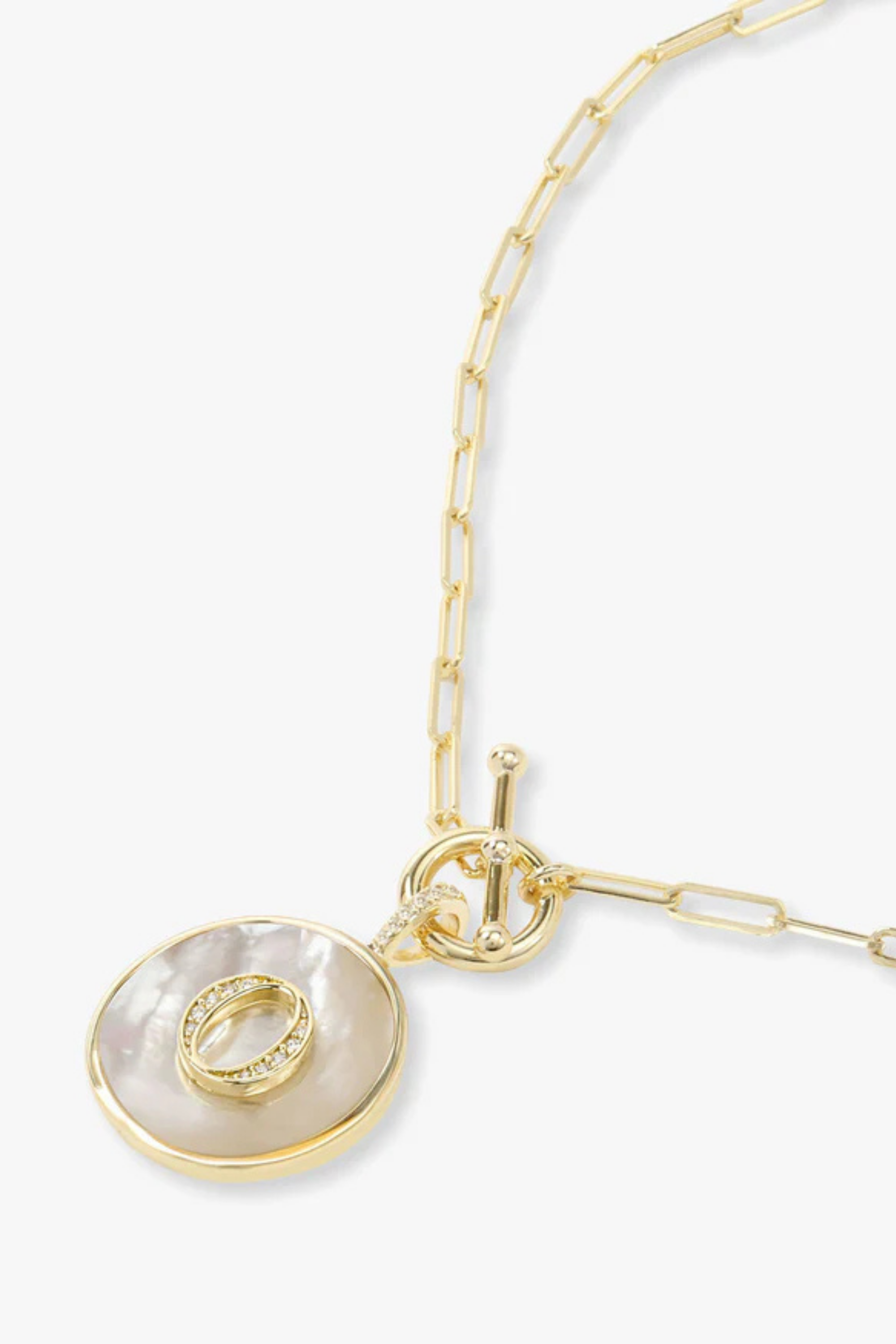 Melinda Maria Love Letters Medallion Necklace