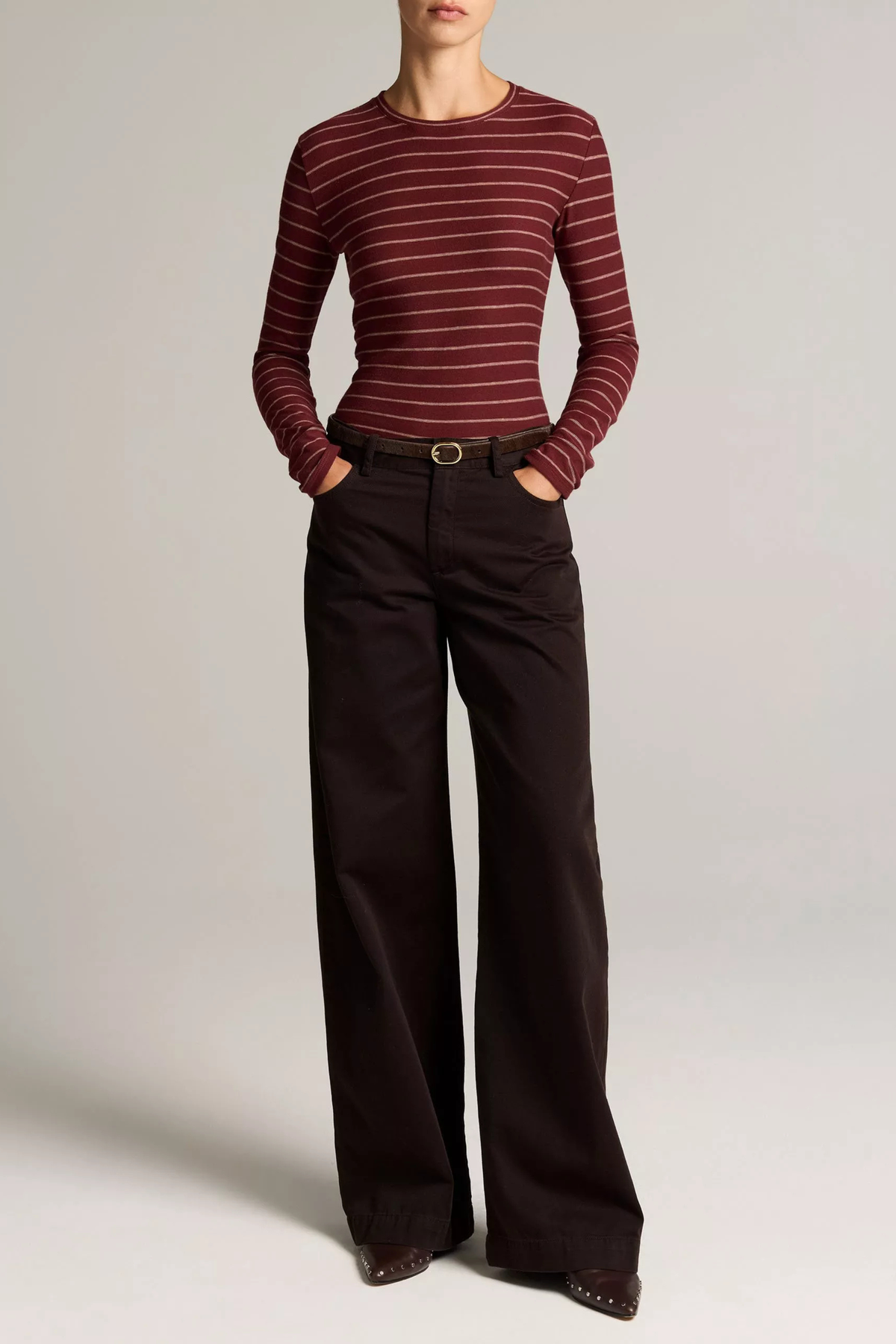 Vince Stripe L/S Crew