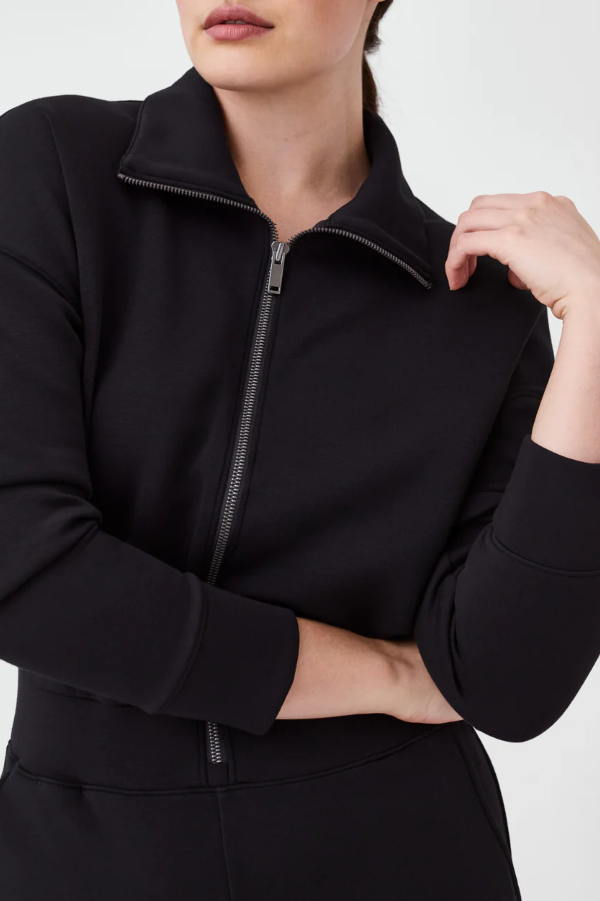 Spanx Long Sleeve Wide Leg Jumpsuit