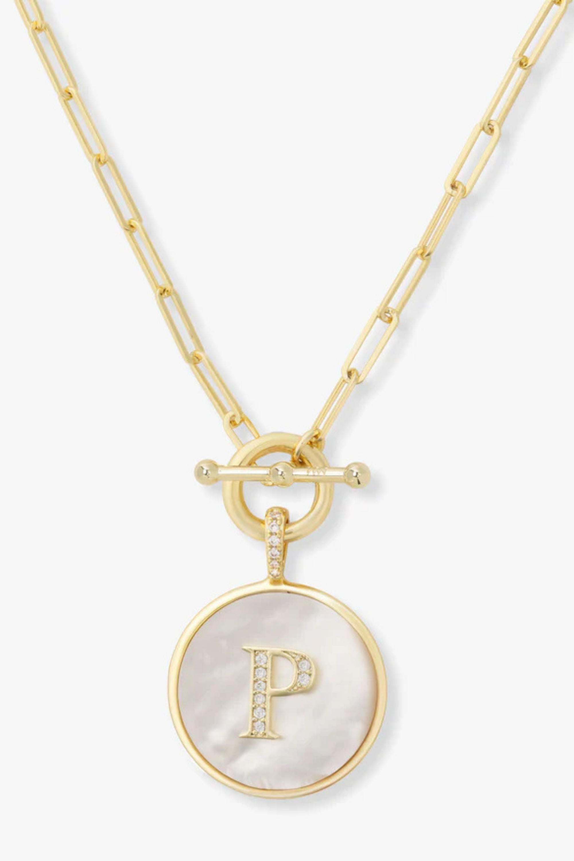Melinda Maria Love Letters Medallion Necklace