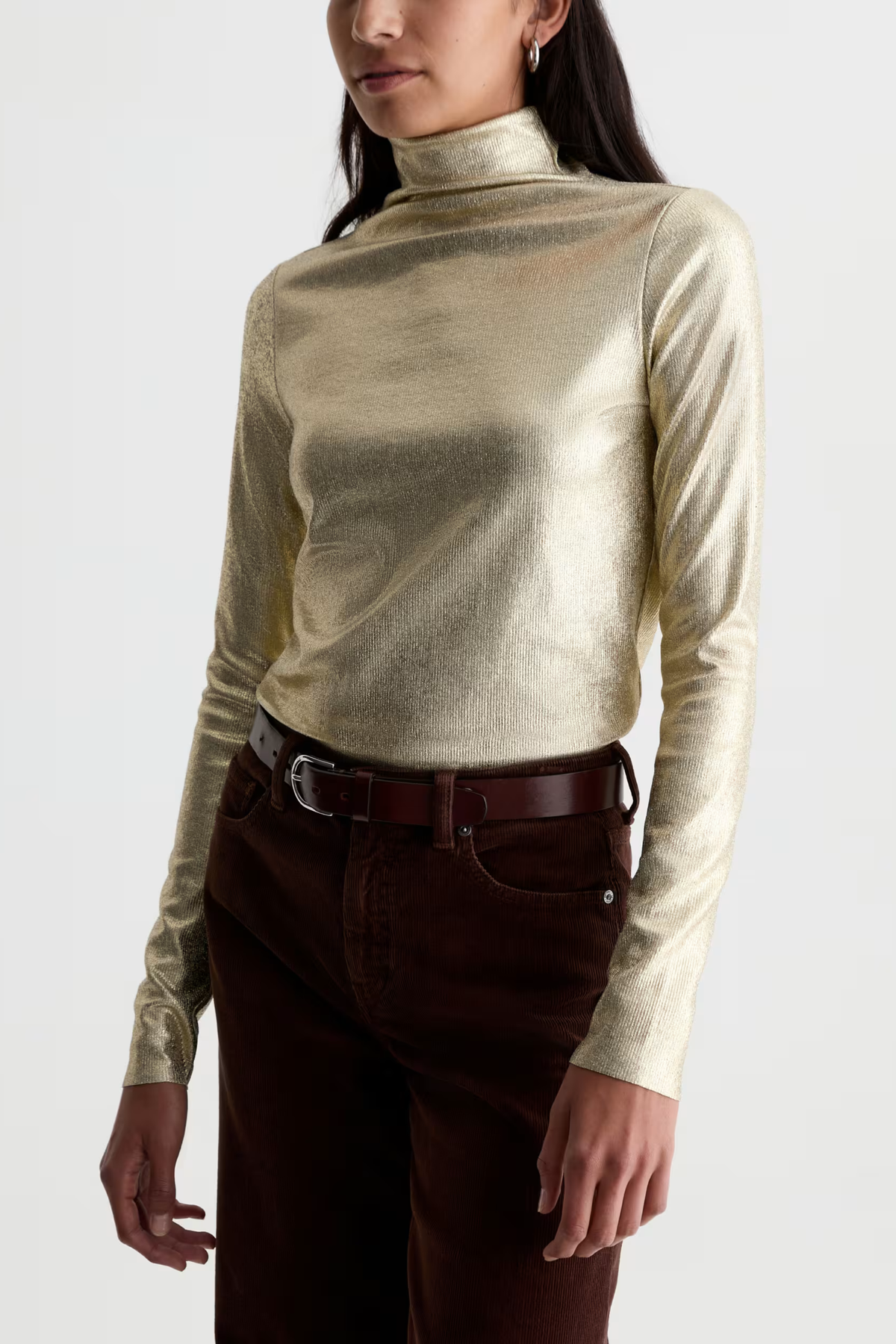 AG Metallic Chels Turtleneck