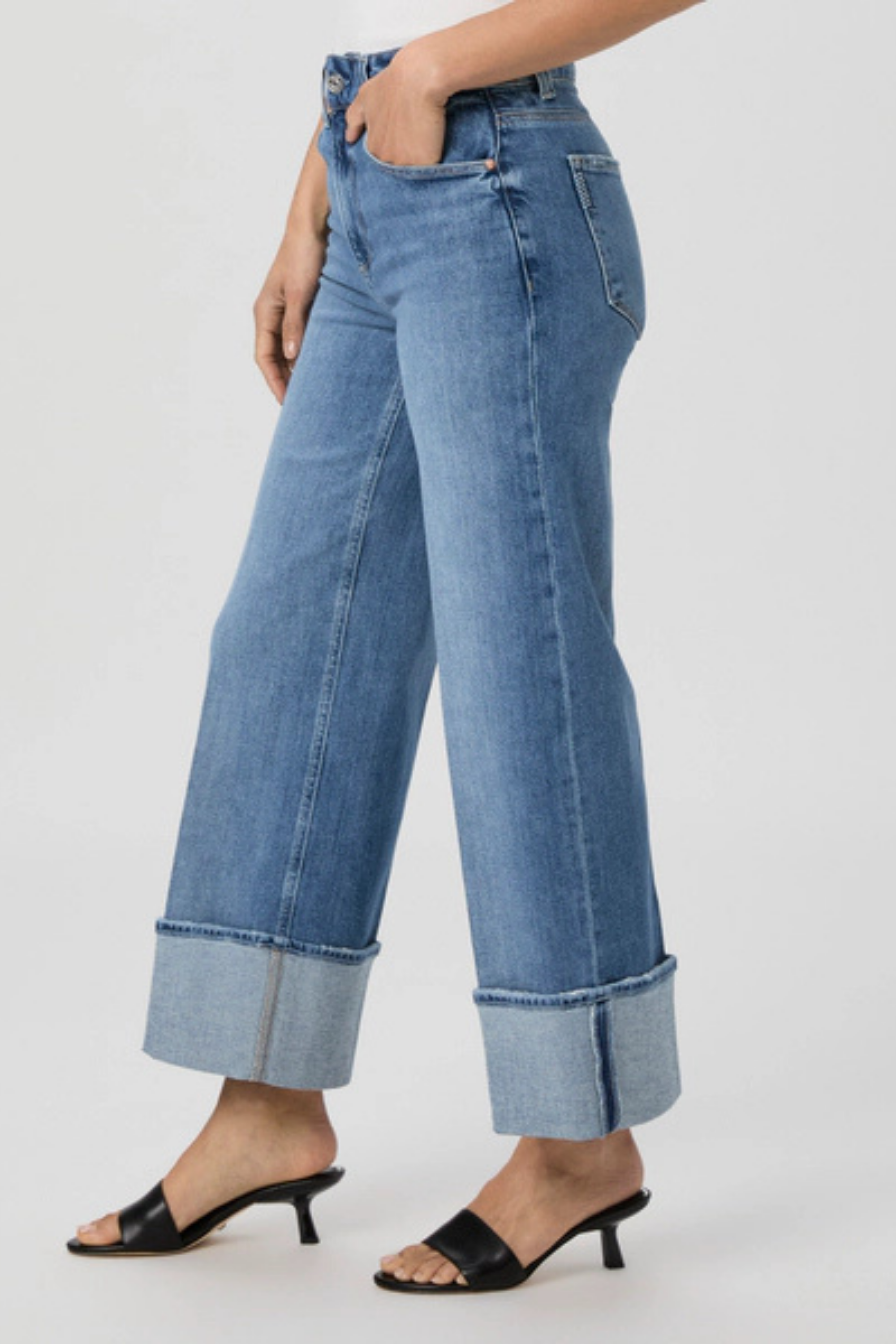 Paige Sasha Ankle Wide Cuff in Poet
