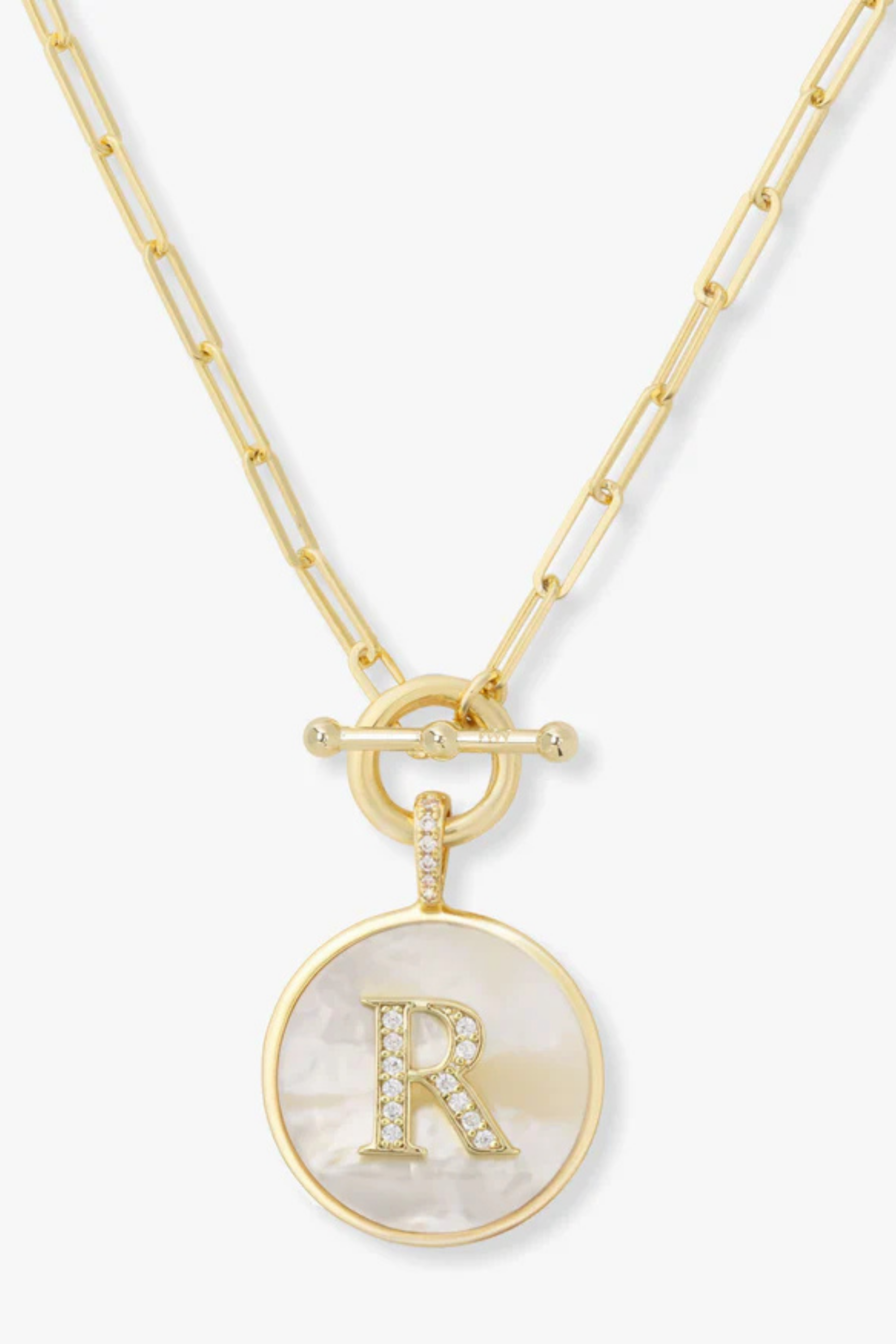 Melinda Maria Love Letters Medallion Necklace
