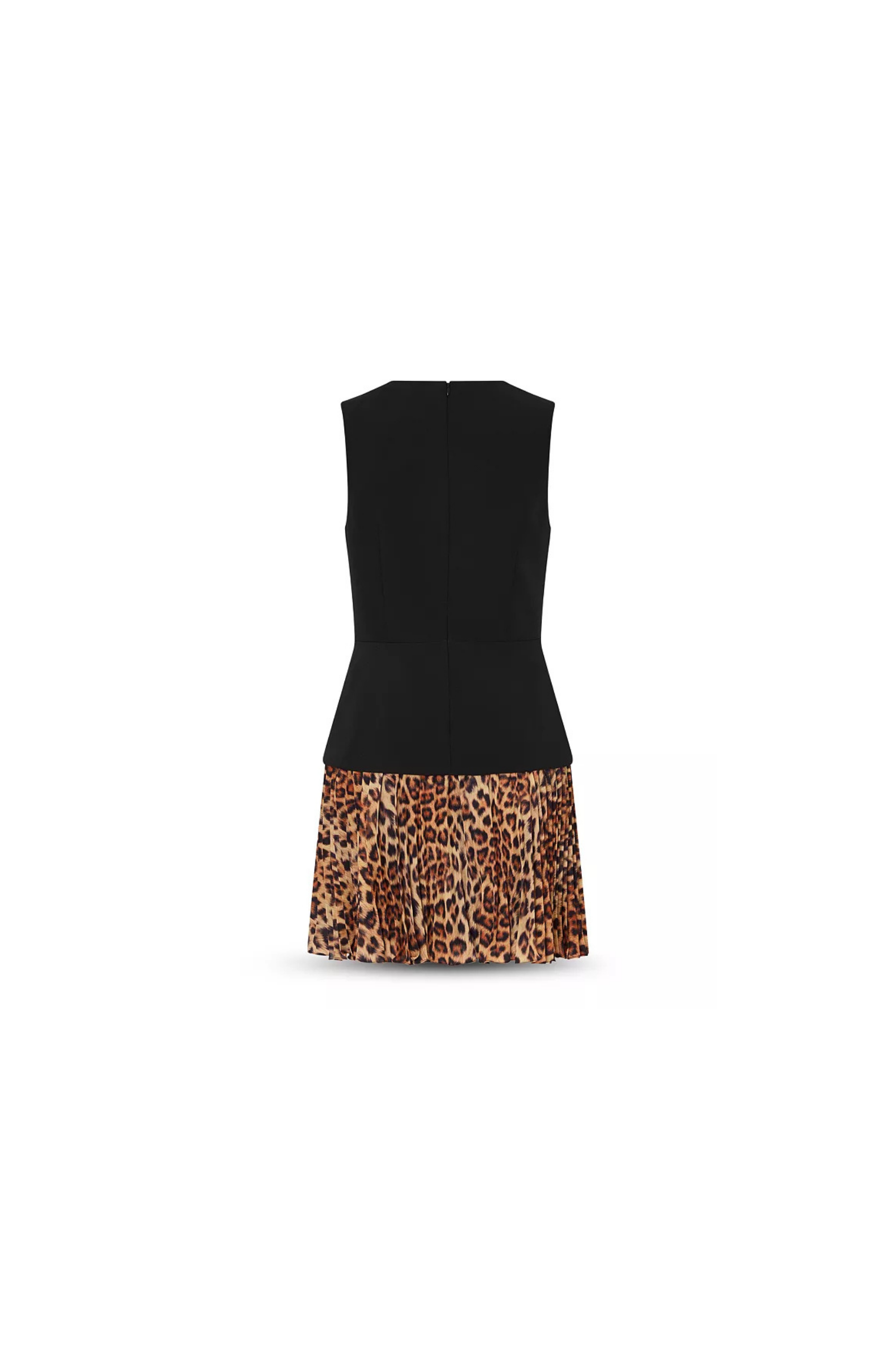 Milly Haddy Leopard Pleated Dress