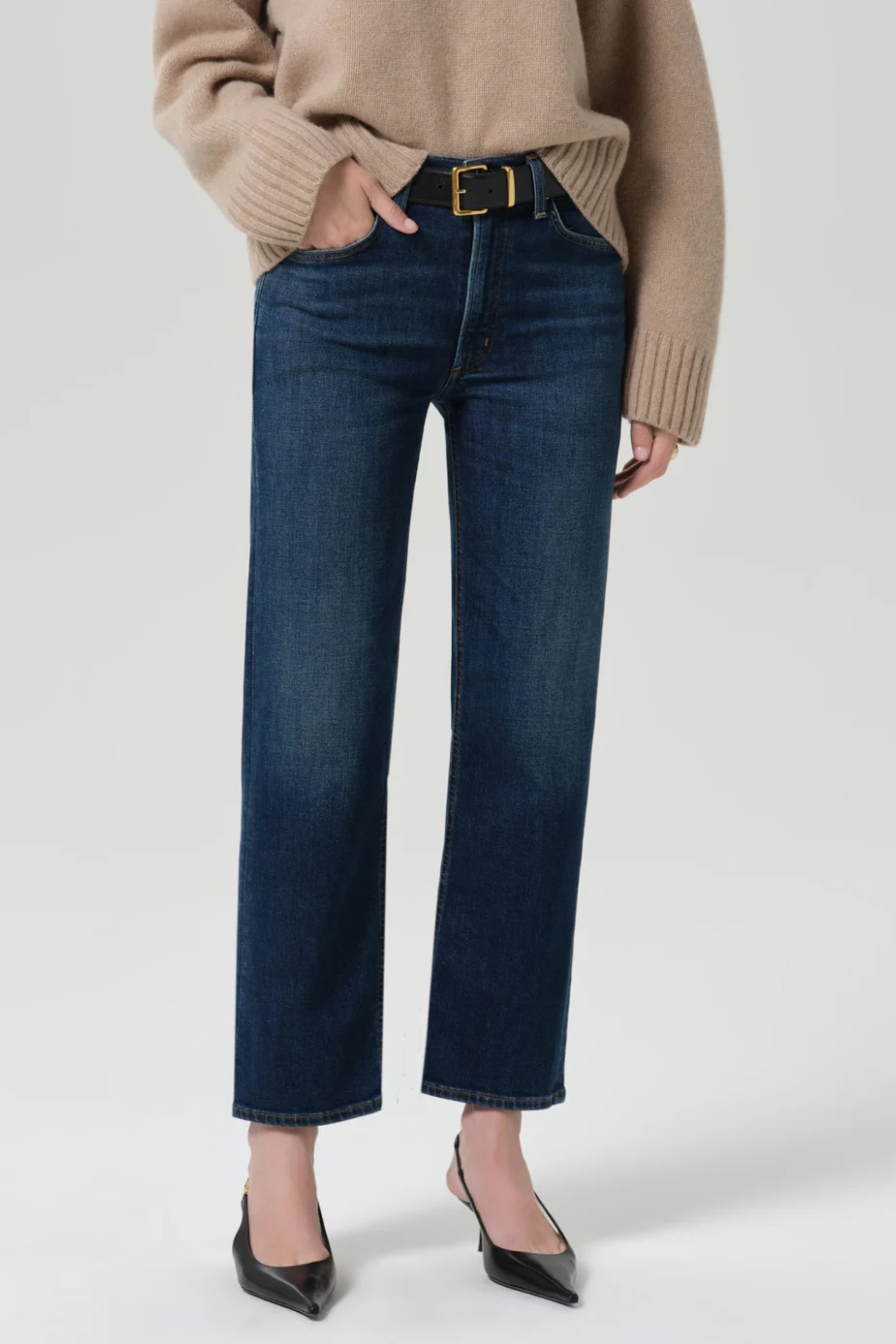 Citizens of Humanity Palma Straight in Moonlight, Clean Hem