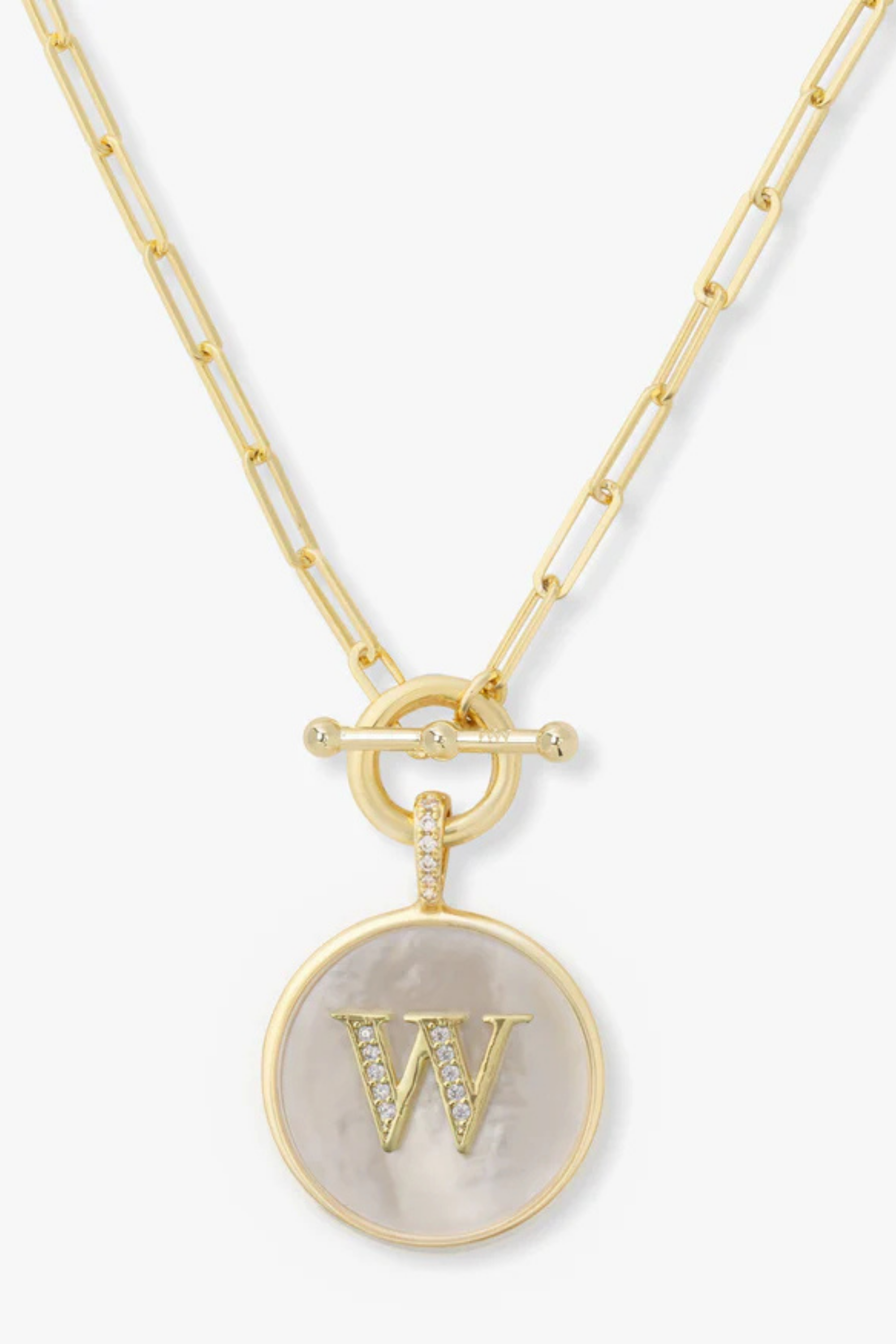 Melinda Maria Love Letters Medallion Necklace