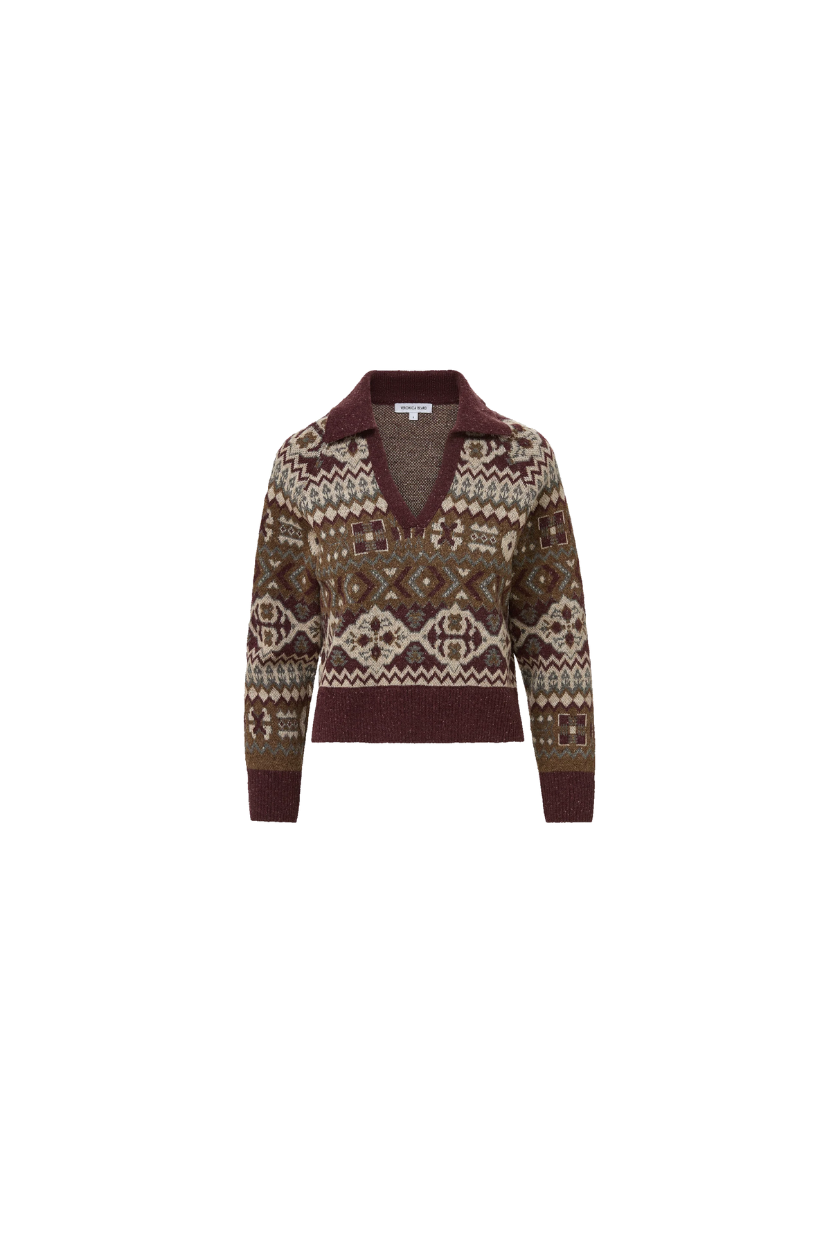 Veronica Beard Catania Fairisle Pullover