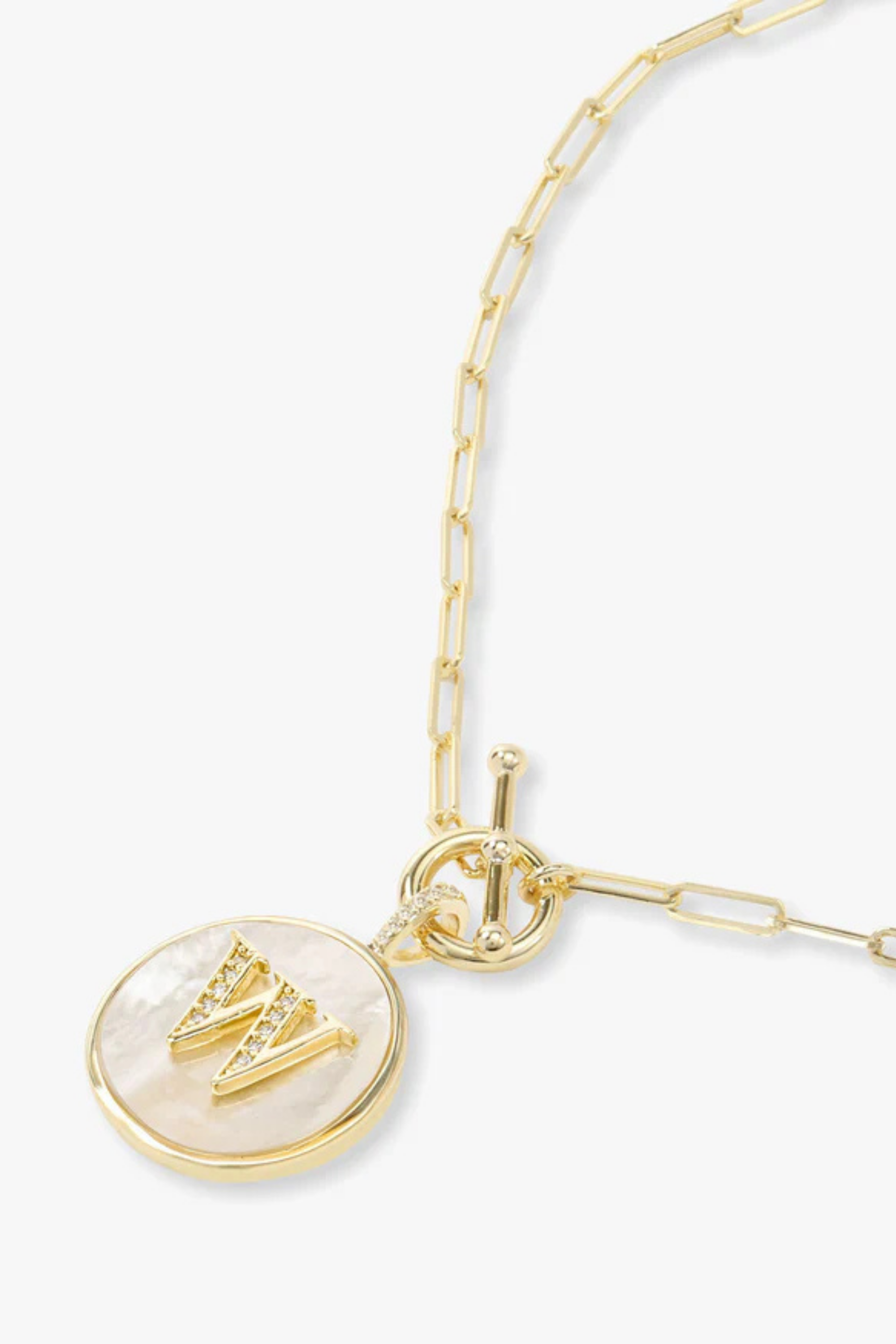 Melinda Maria Love Letters Medallion Necklace