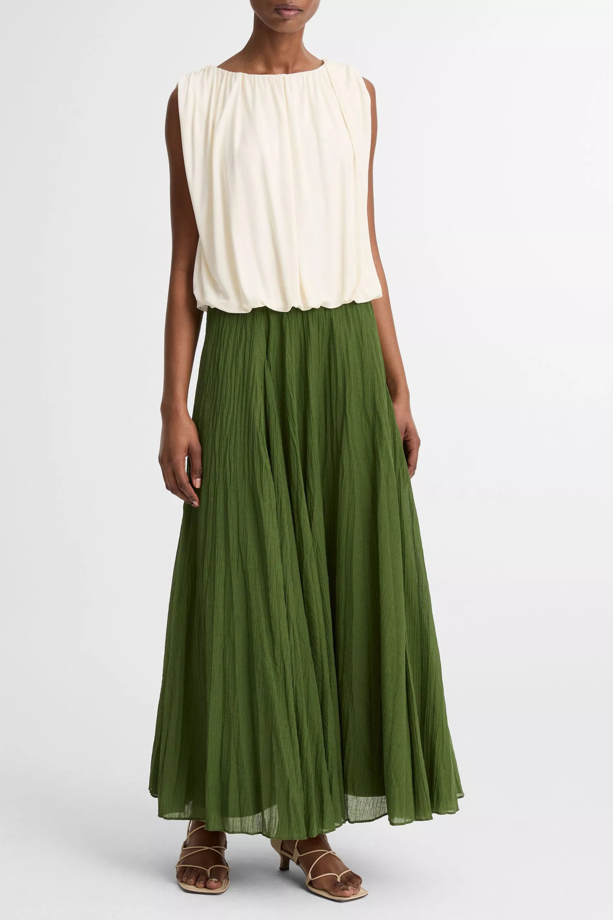 Vince Crinkled Maxi Skirt