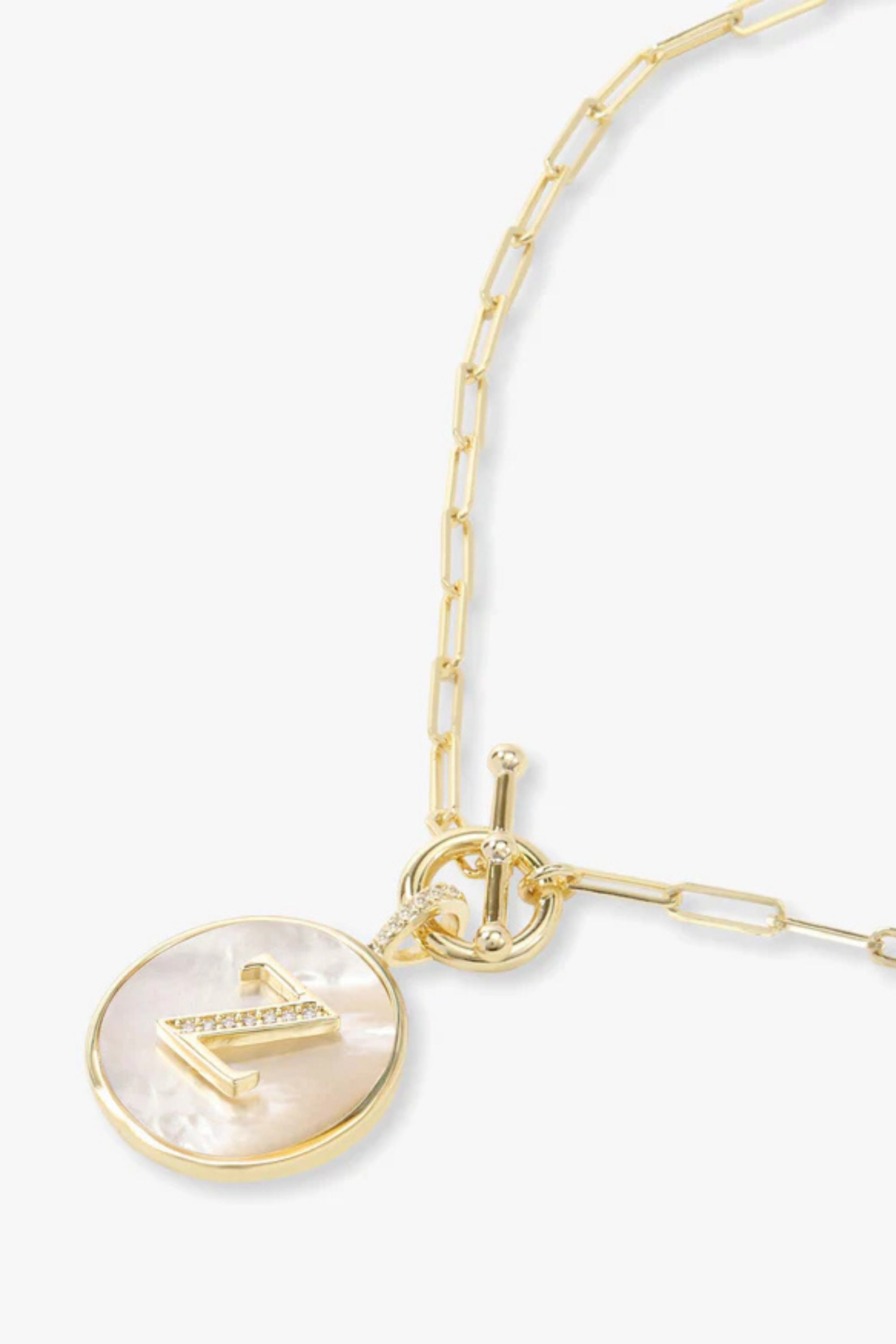 Melinda Maria Love Letters Medallion Necklace