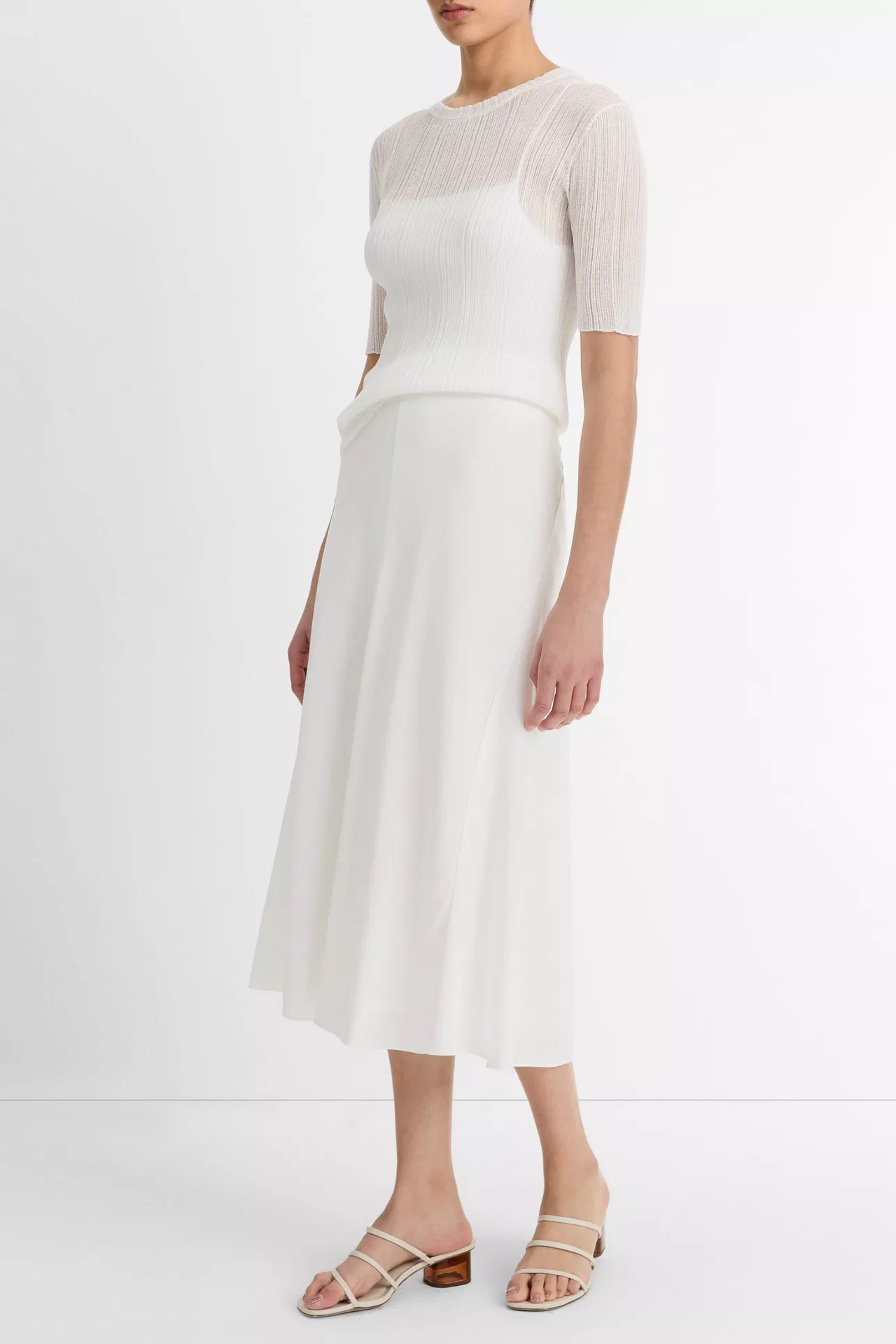 Vince Bias Full Skirt
