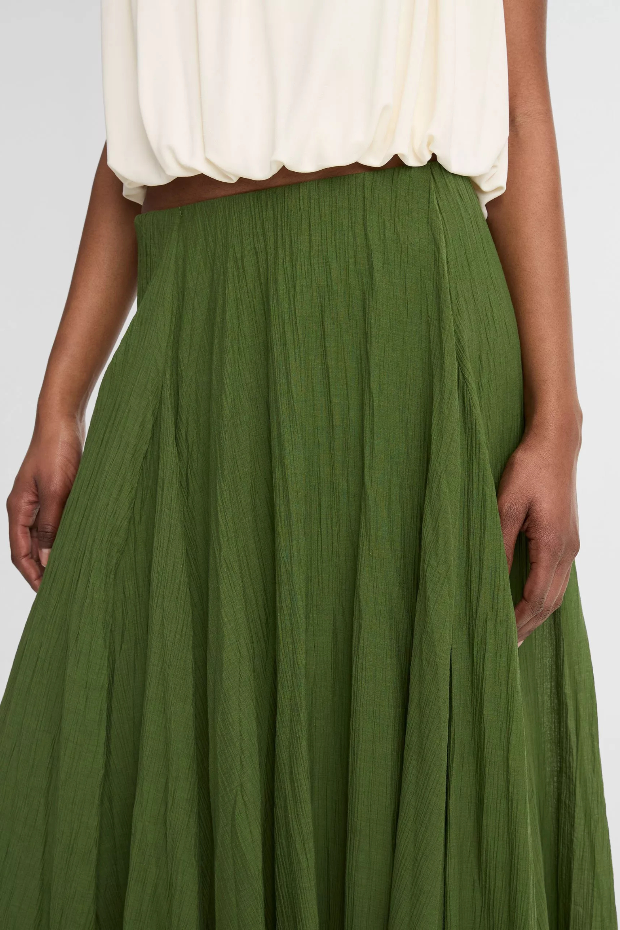 Vince Crinkled Maxi Skirt