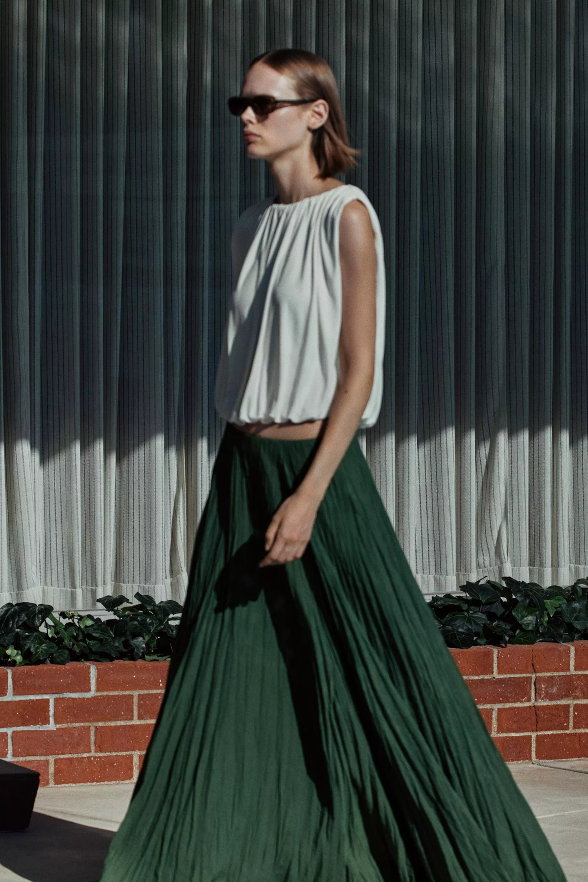 Vince Crinkled Maxi Skirt