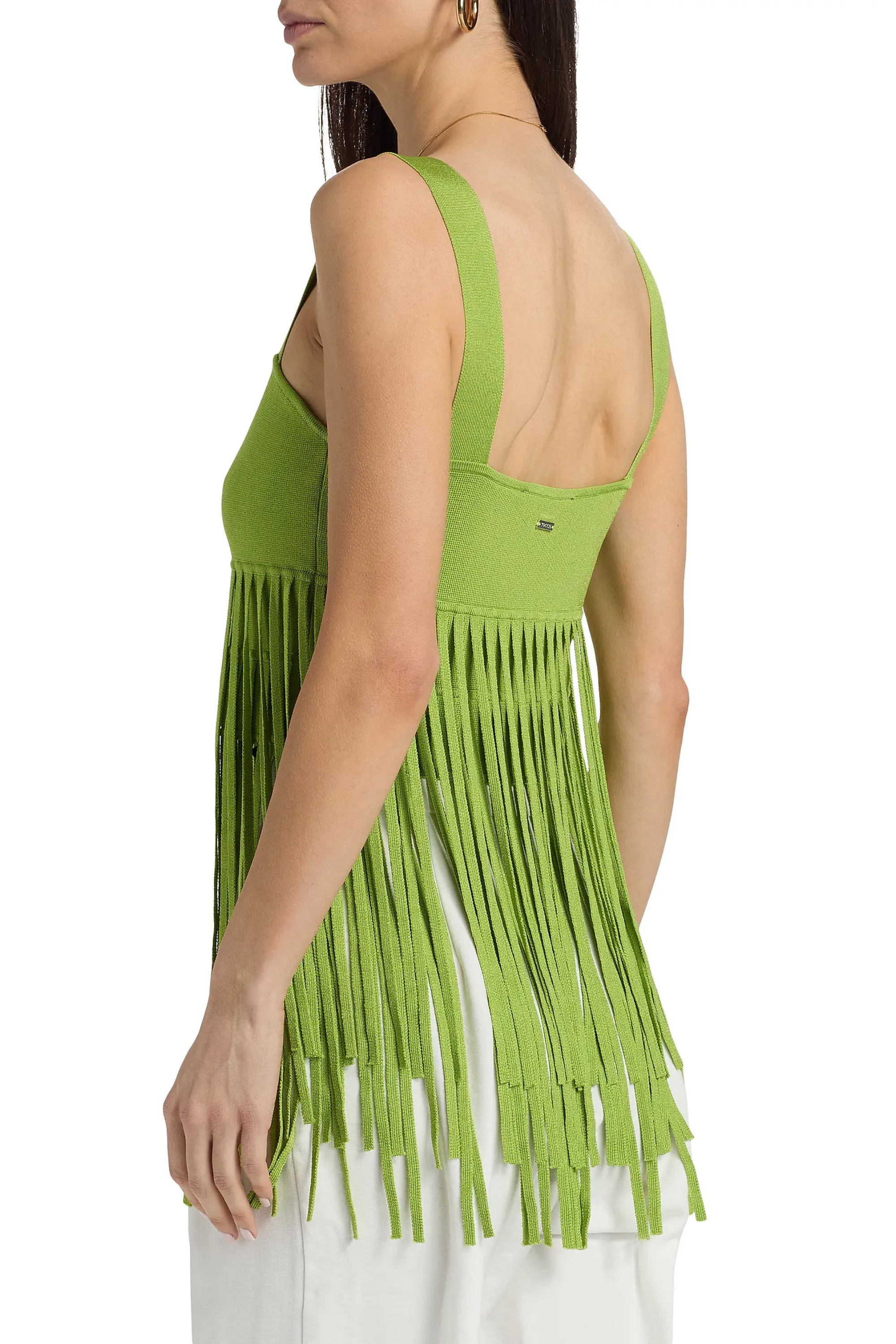 Toccin Amaris Tank Top with Fringe