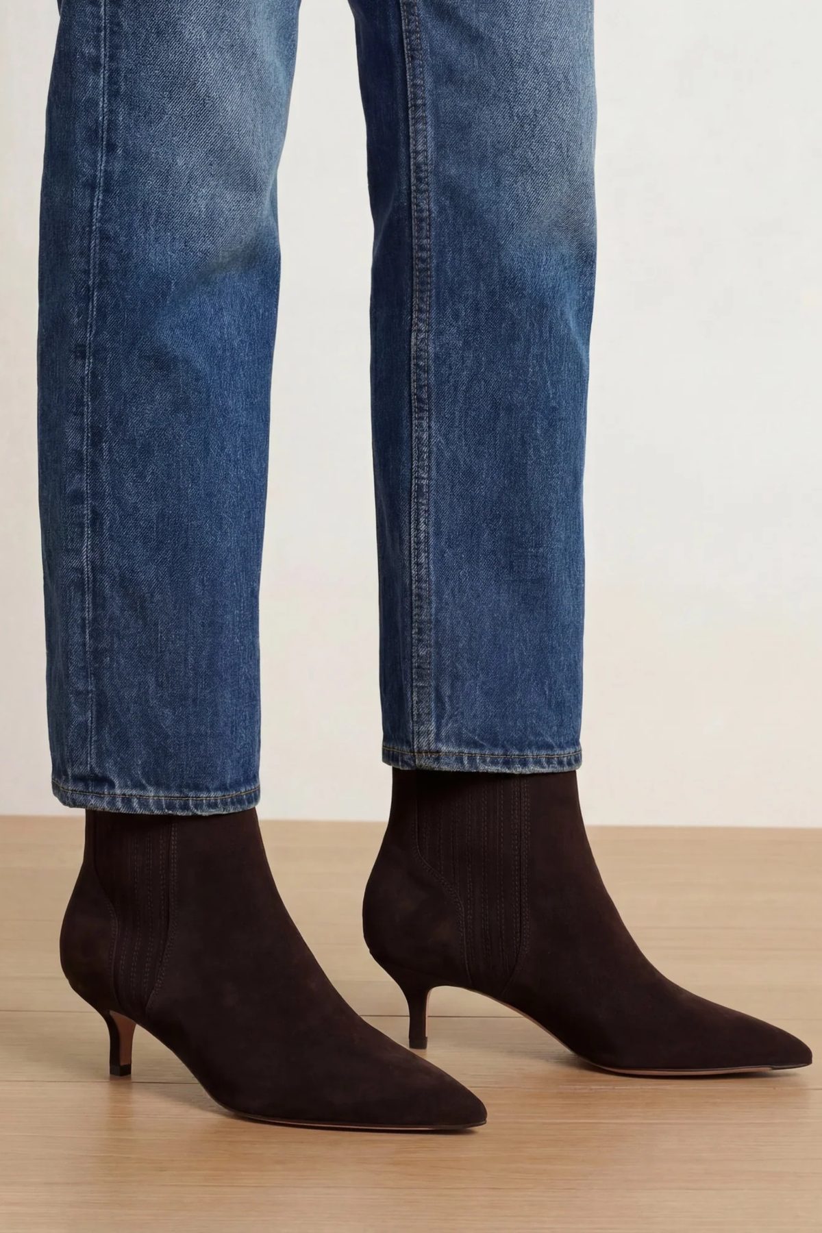 Veronica Beard Lisa 45 in Espresso Suede