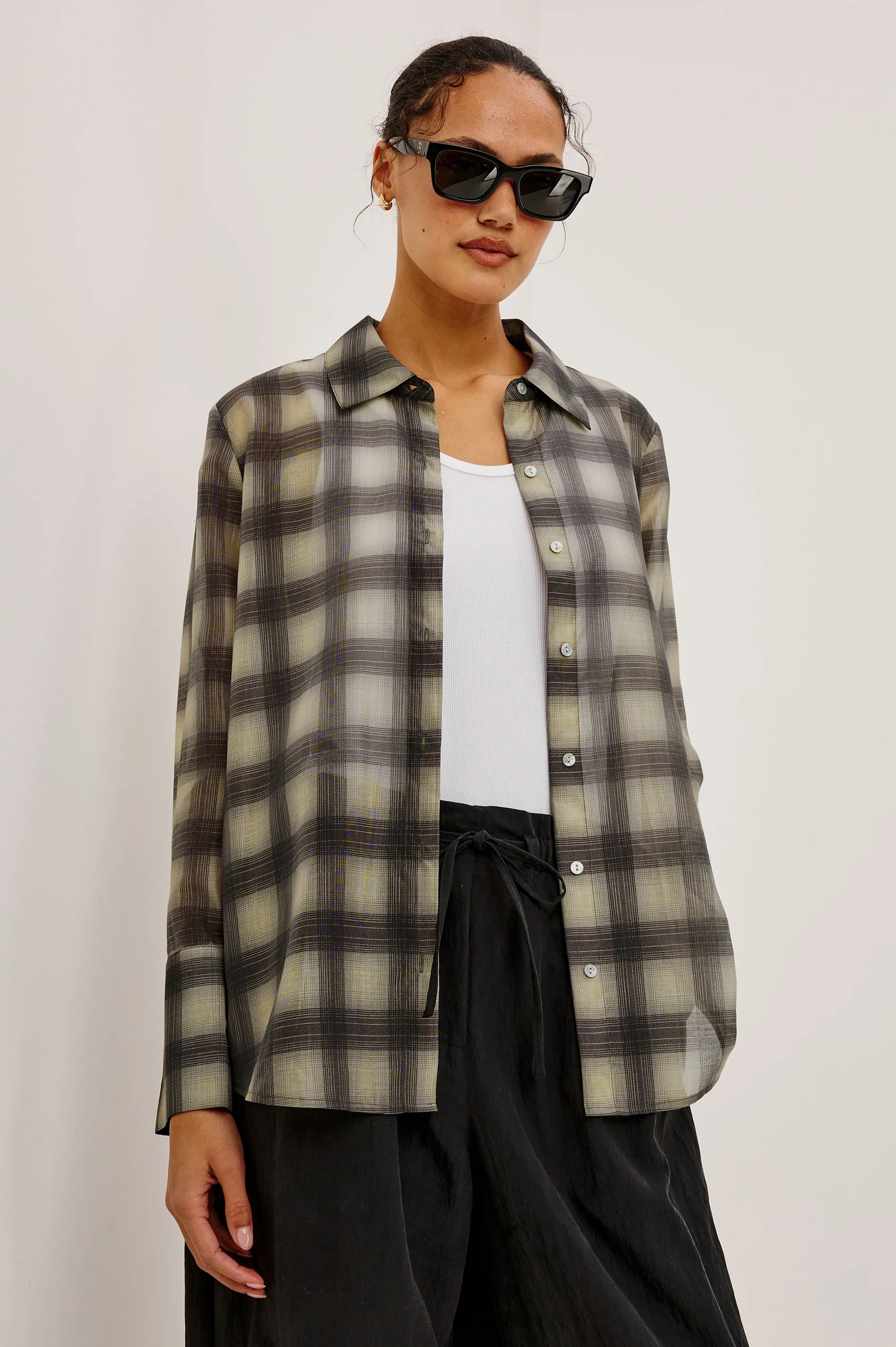 Rails Bishop Buttondown in Onyx Taupe